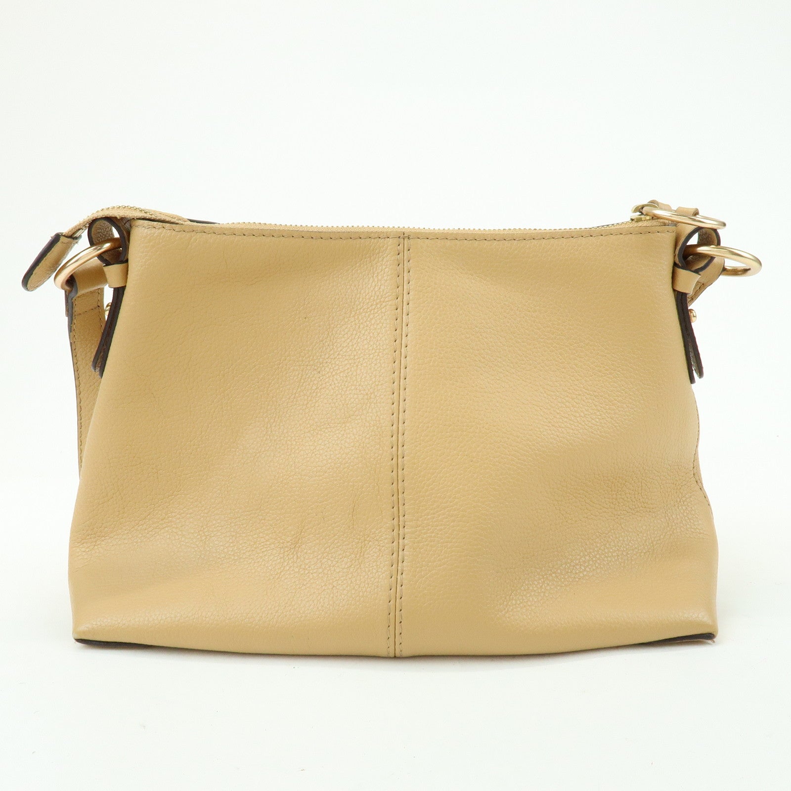 Chloe See by Chloe Joan Leather Suede 2Way Bag Hand Bag Beige
