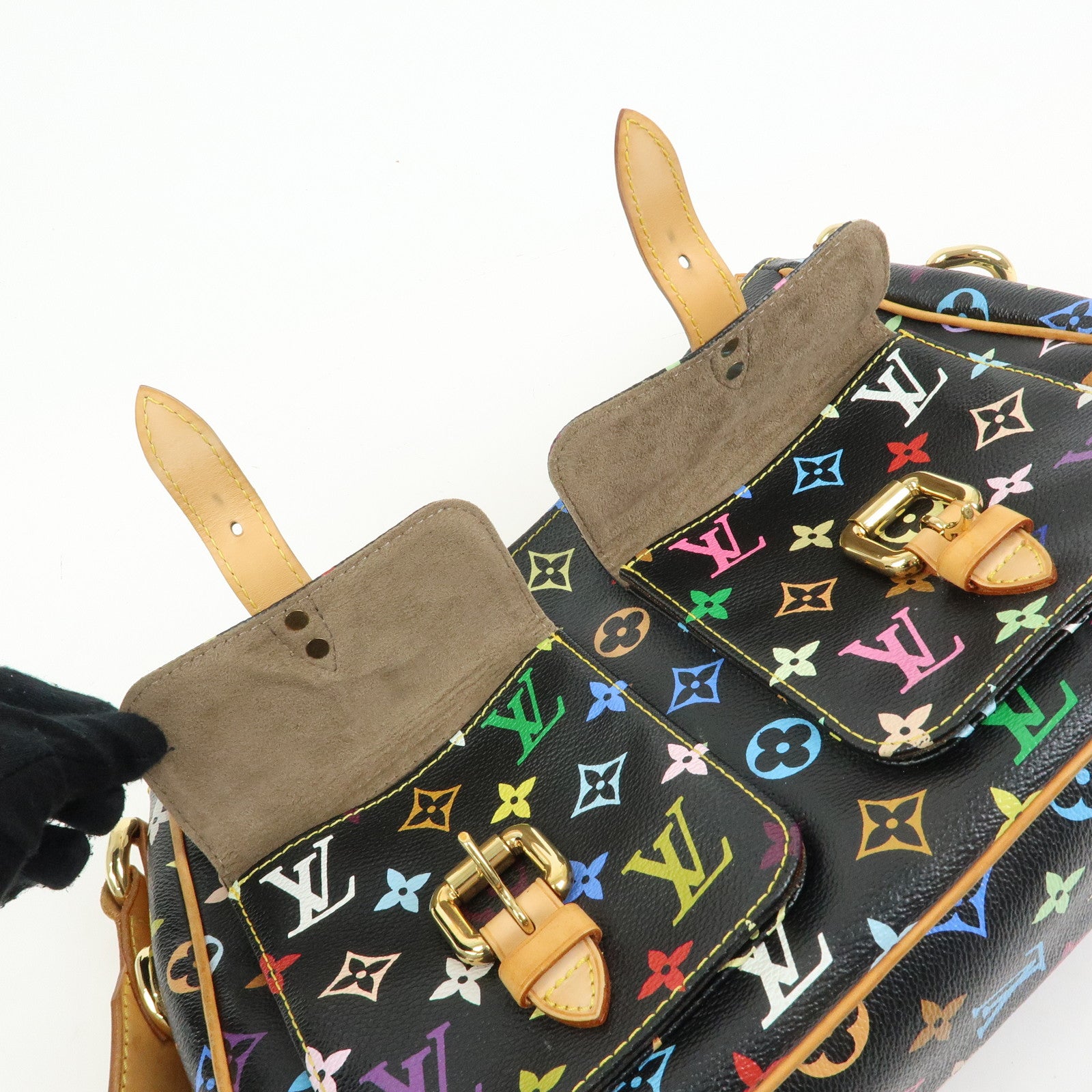Louis Vuitton Monogram Multicolor Lodge PM Shoulder Bag Noir M40054