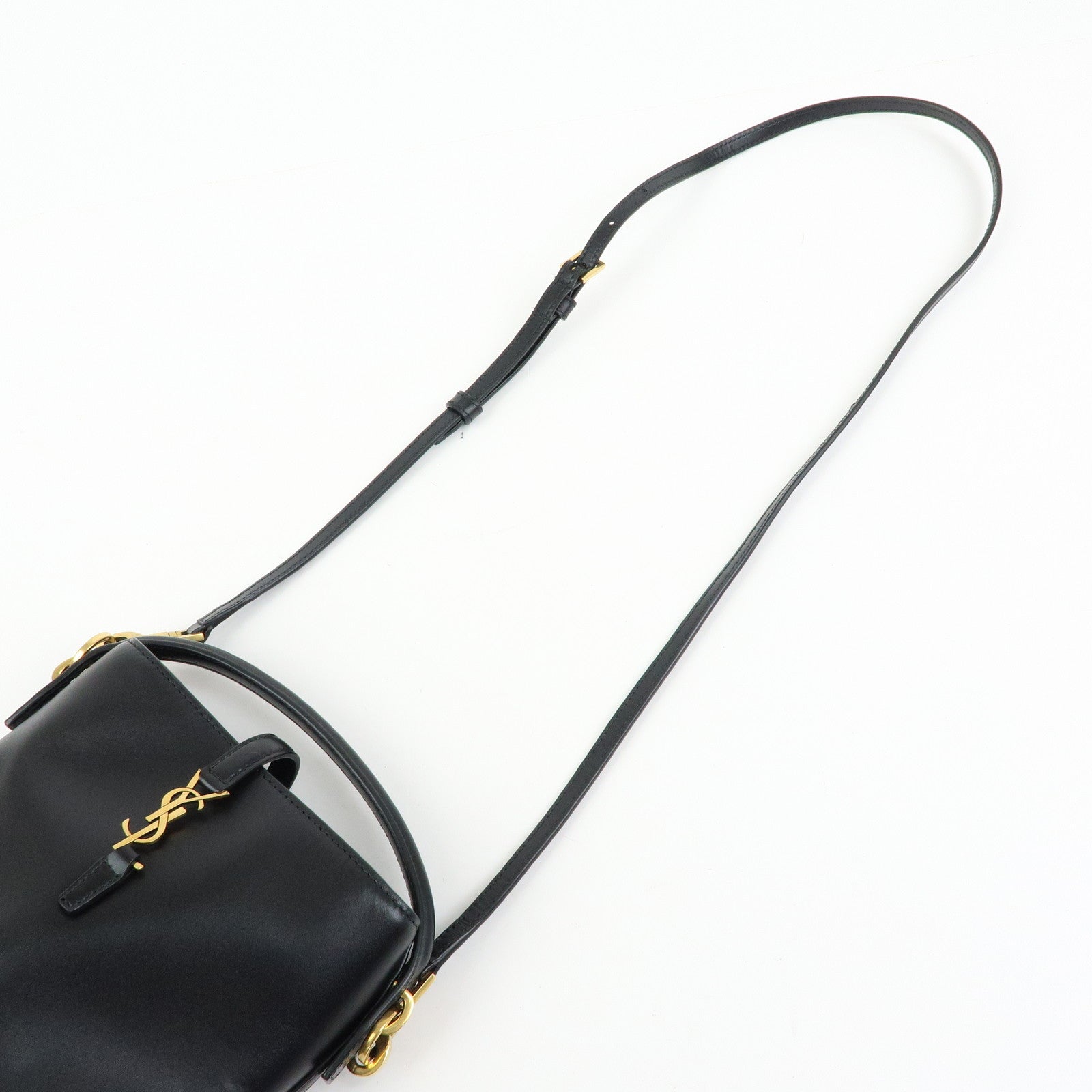 SAINT LAURENT PARIS Cassandra LE 37 Calf Leather 2WAY Mini Bucket Bag