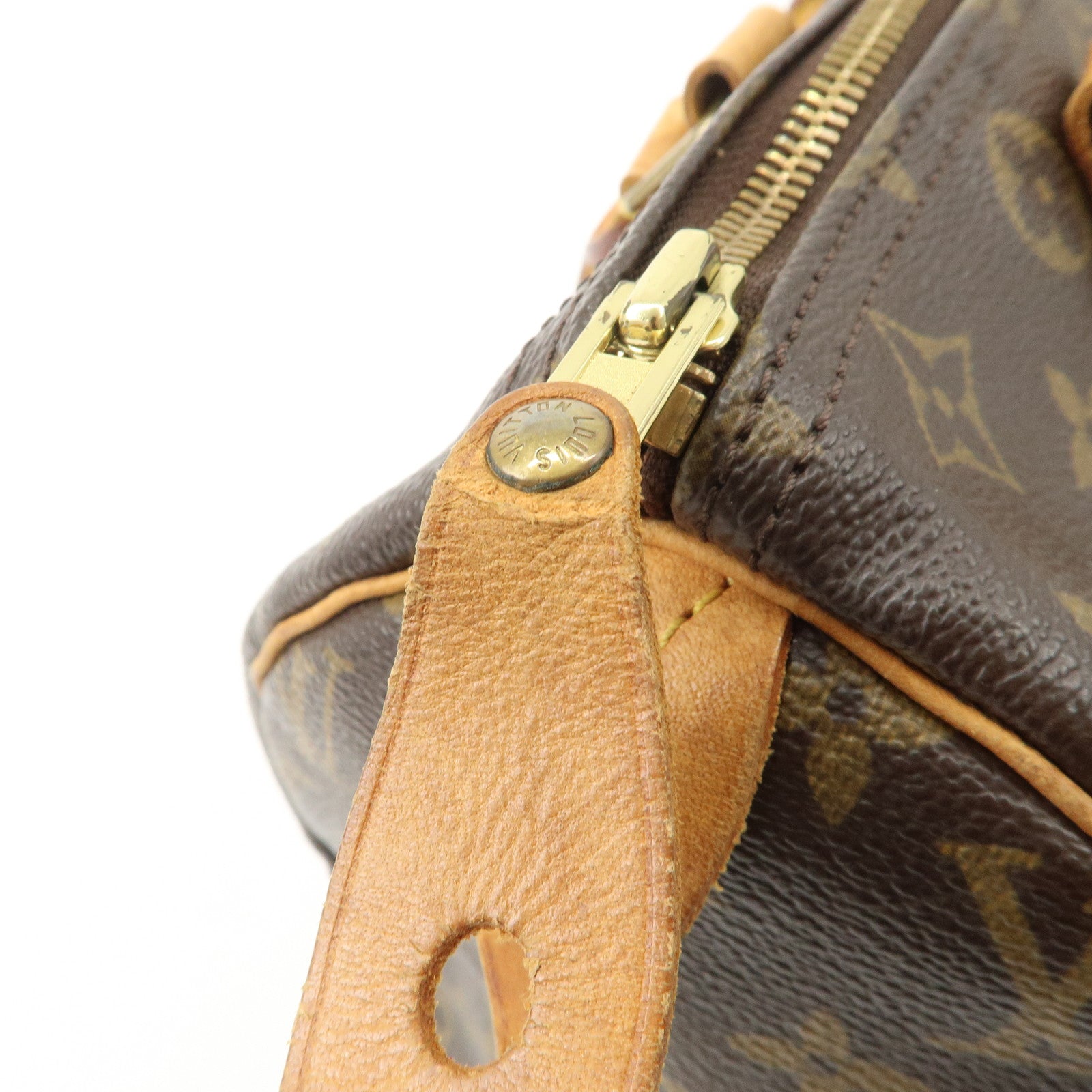 Louis Vuitton Monogram Speedy 30 Hand Bag Boston Bag M41526 Used