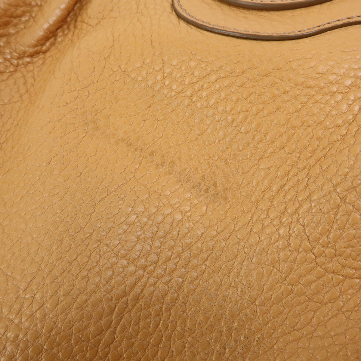 Ferragamo Gancini Marisa Leather Hand Bag Shoulder Bag Beige