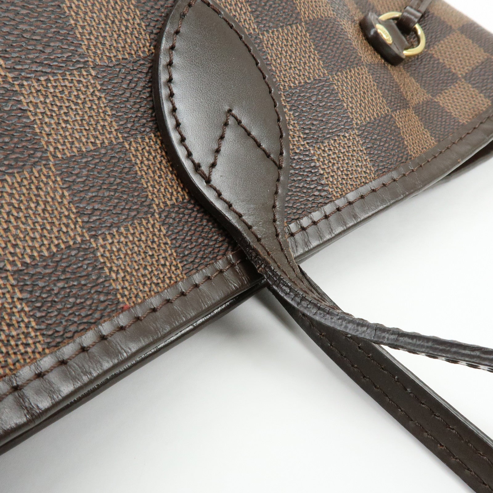 Louis Vuitton Damier Ebene Neverfull MM Tote Bag Cerise N41358