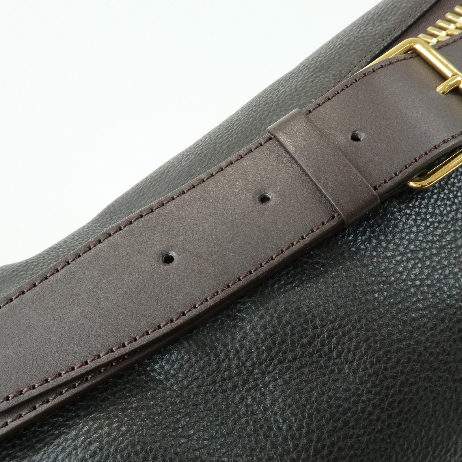 TOM FORD Leather Shoulder Bag Crossbody Bag Black