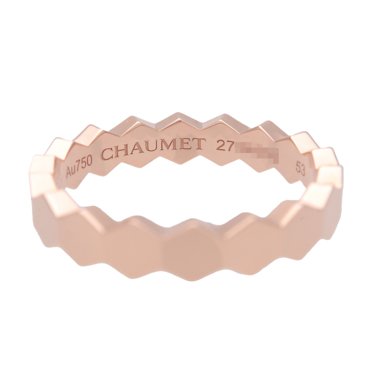 CHAUMET Bee My Love Honeycomb 1P Diamond Ring K18 750PG #53 081931