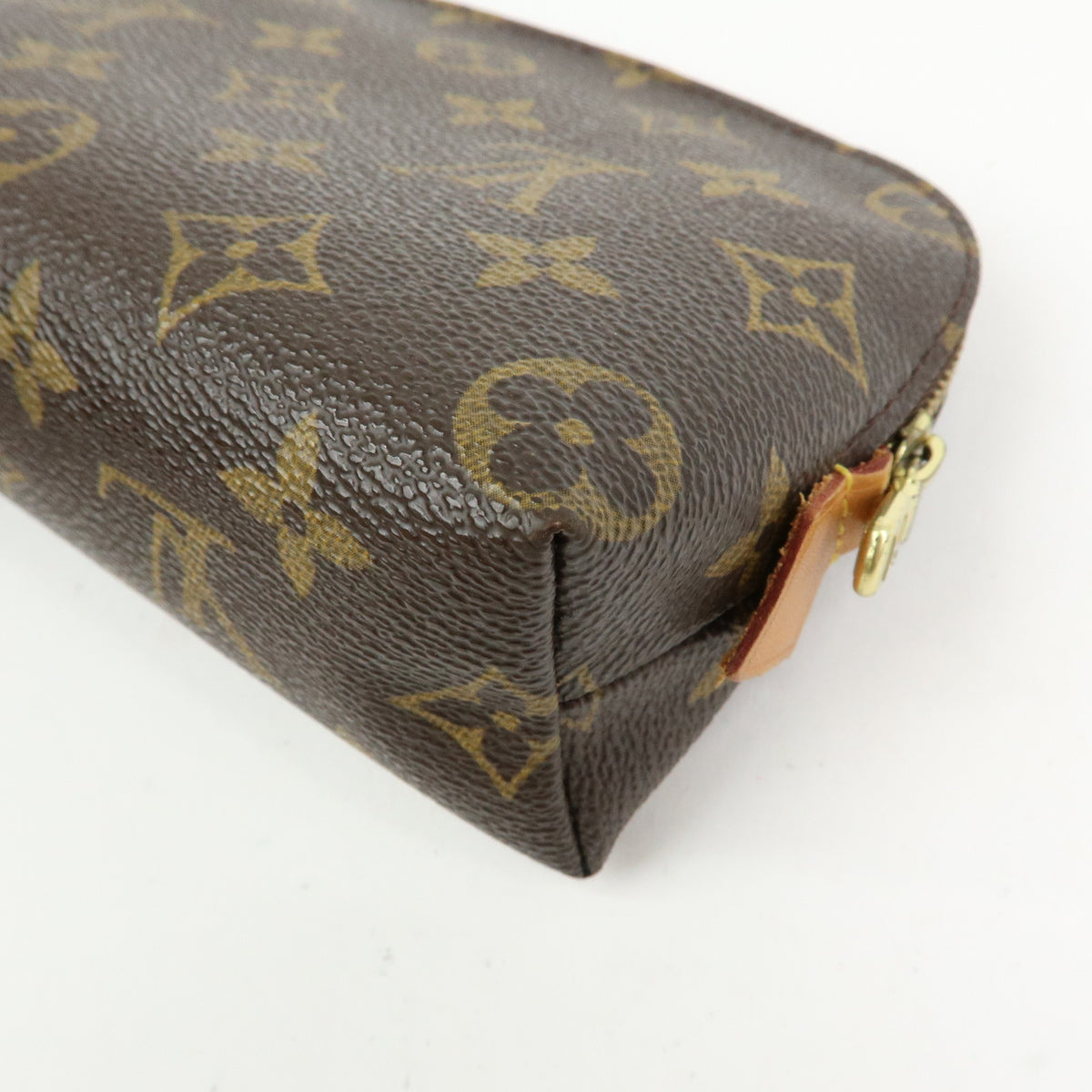 Louis Vuitton Monogram Pochette Cosmetic PM Pouch Brown M47515