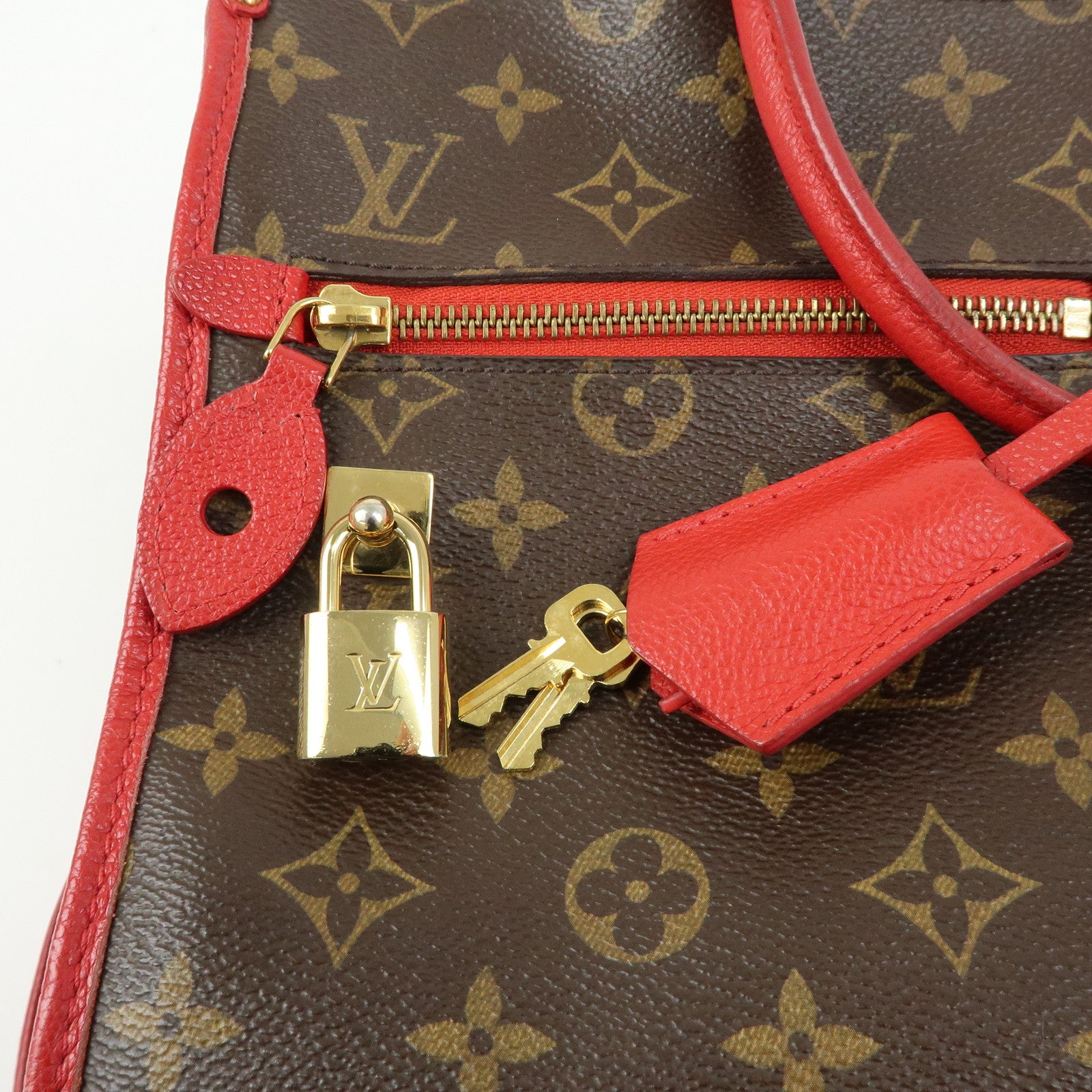 Louis Vuitton Monogram Popincourt PM 2Way Shoulder Bag Brown M43433