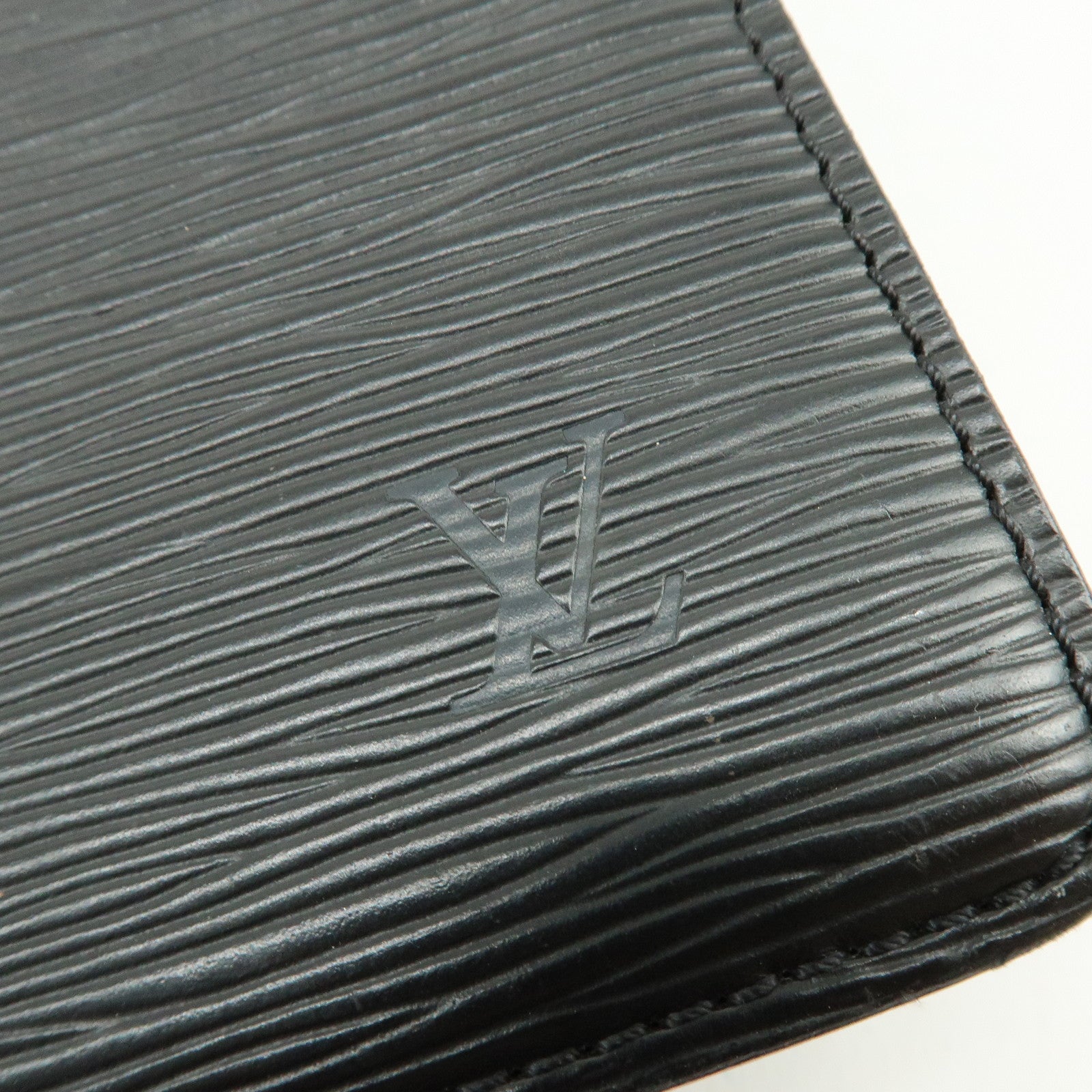 Louis Vuitton Epi Pochette Homme Clutch Bag Flat Pouch Noir M52522