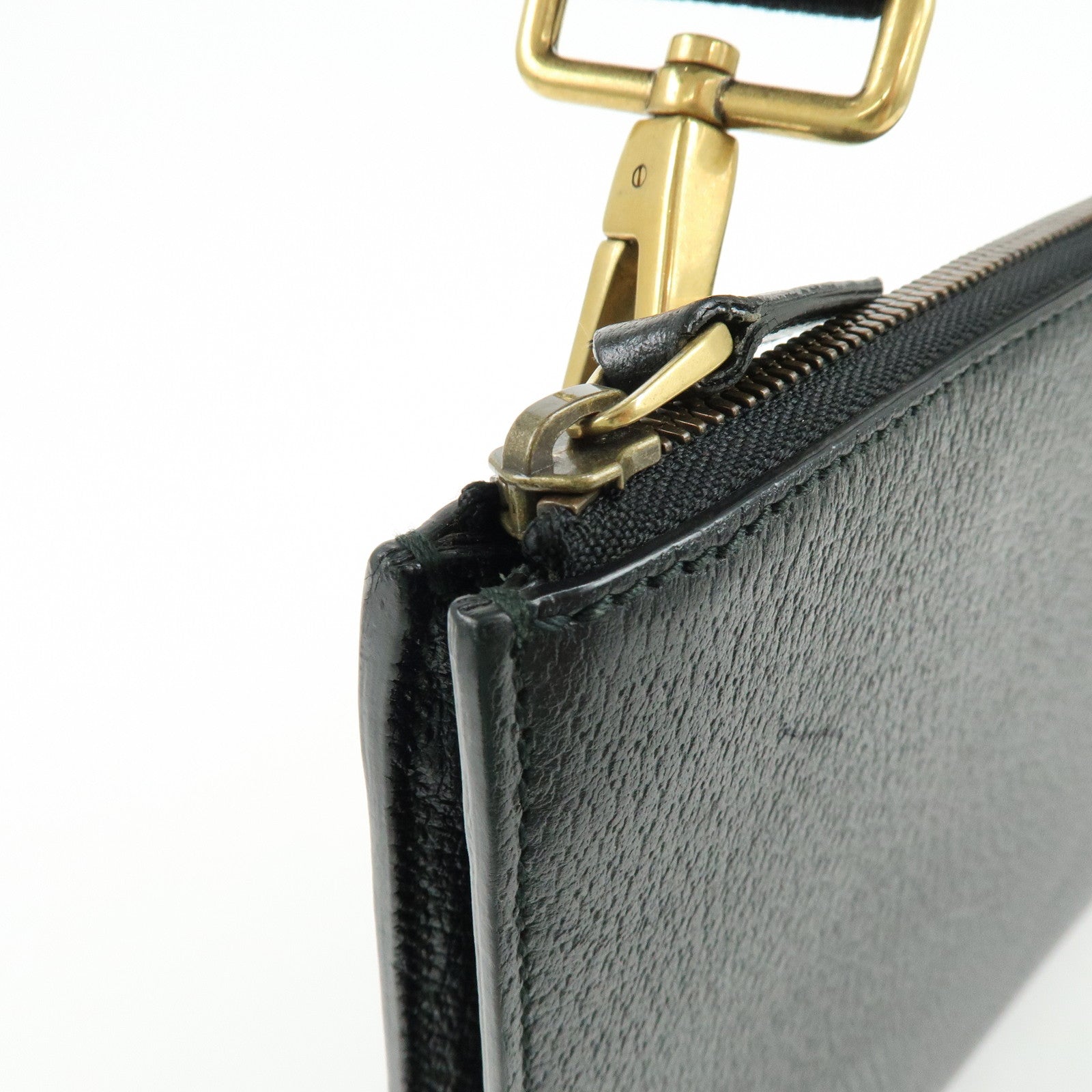 GUCCI Sherry Leather 2Way Shoulder Crossbody Bag Black 450976