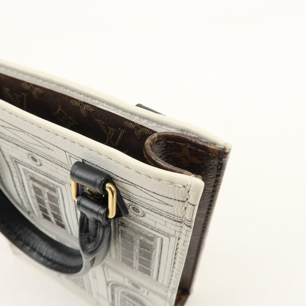 Louis Vuitton Monogram Petit Sac Plat x Fornasetti 2Way Bag M80991