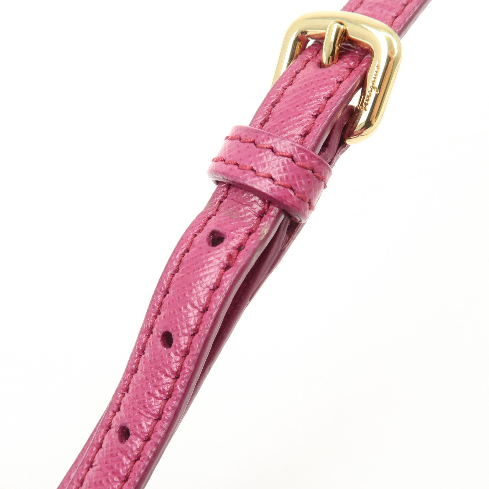 Ferragamo Vara Ribbon Leather 2Way Hand Bag Pink Used