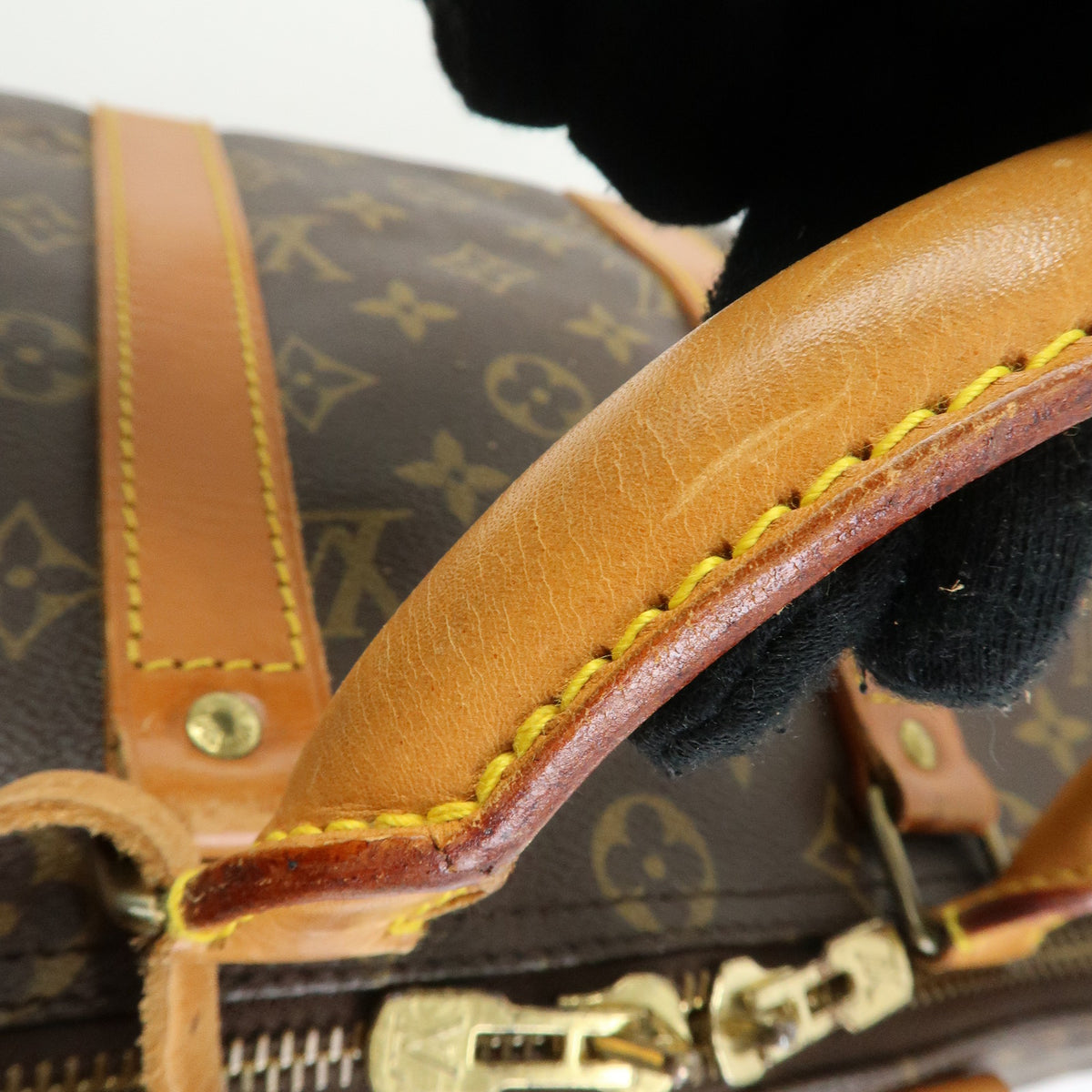 Louis Vuitton Monogram Keep All 45 Boston Bag Brown M41428