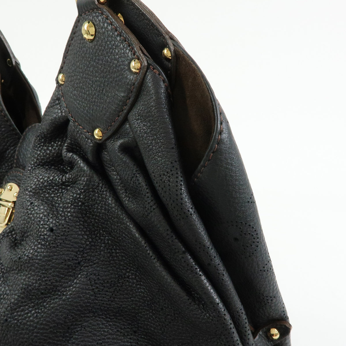 Louis Vuitton Monogram Mahina XL Leather Shoulder Hand Bag Noir M95547