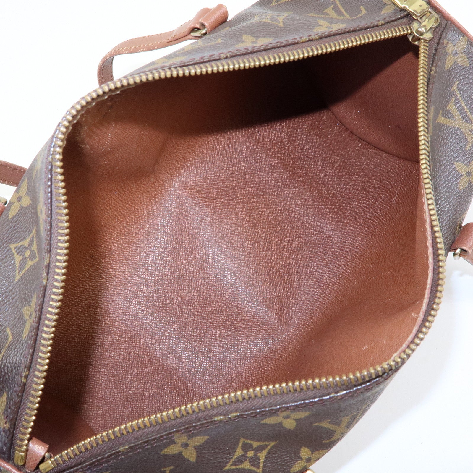 Louis Vuitton Monogram Papillon 30 Hand Bag Brown M51385