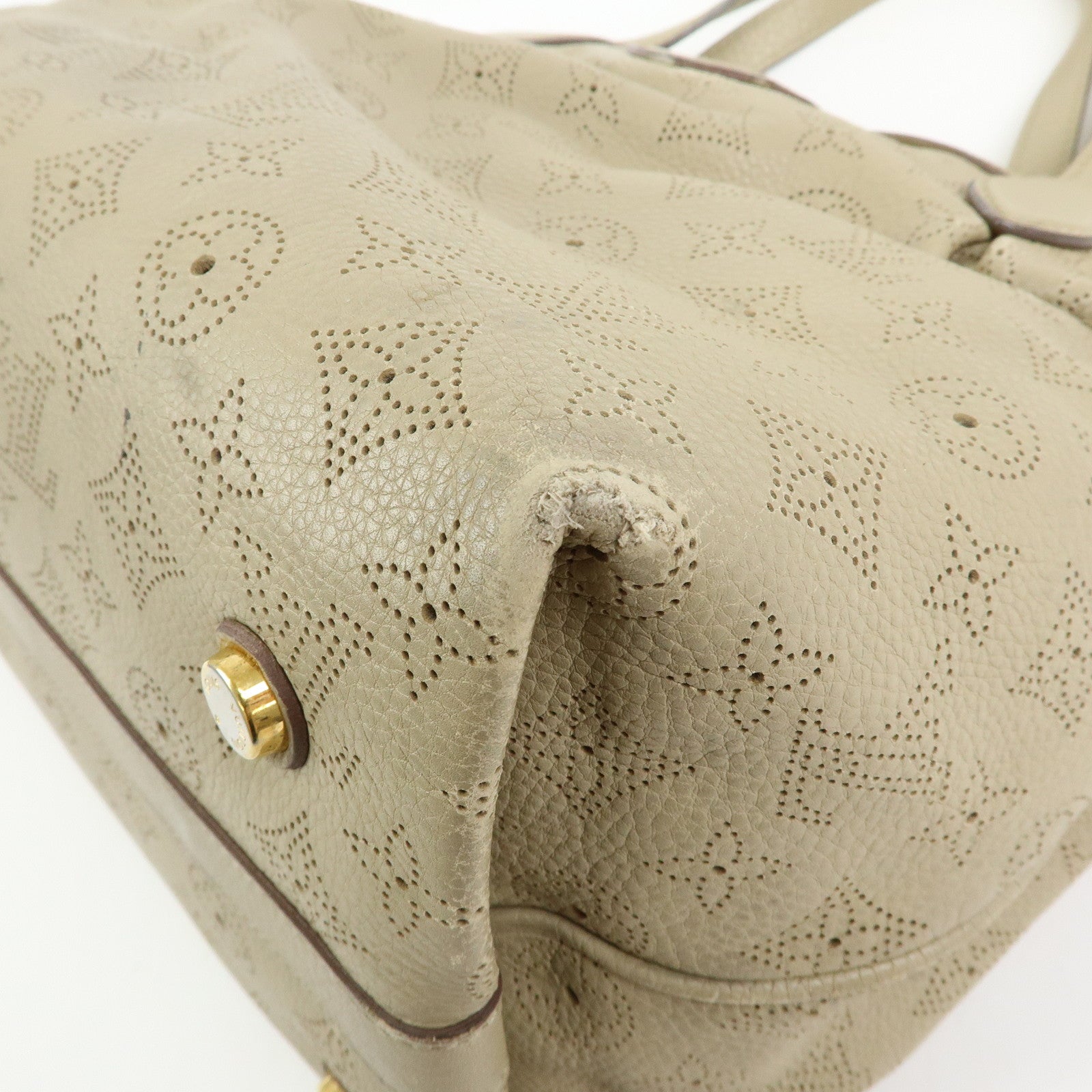 Louis Vuitton Monogram Mahina Cirrus PM Tote Hand Bag Opal M93818