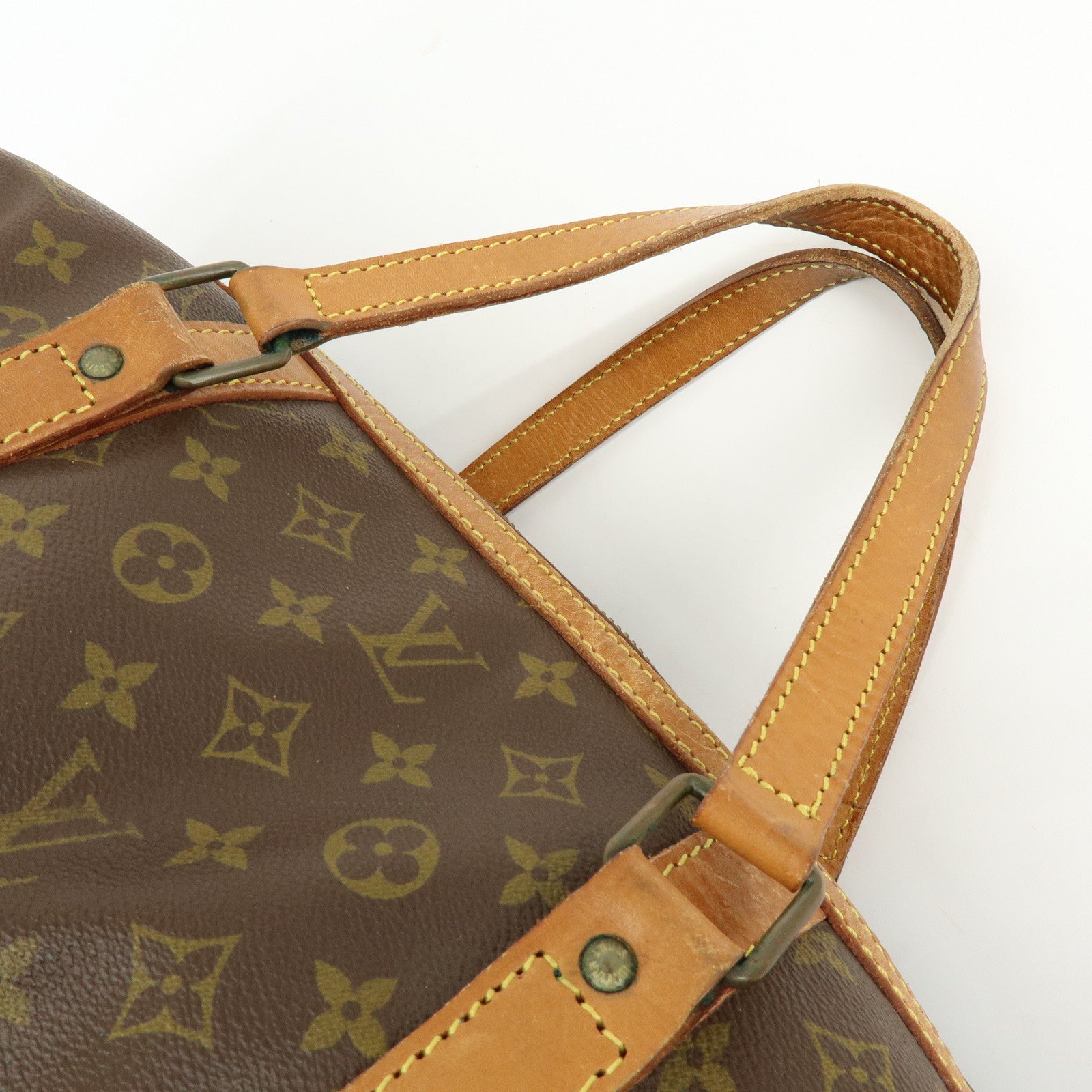 Louis Vuitton Monogram Sac Souple 55 Boston Bag Brown M41622