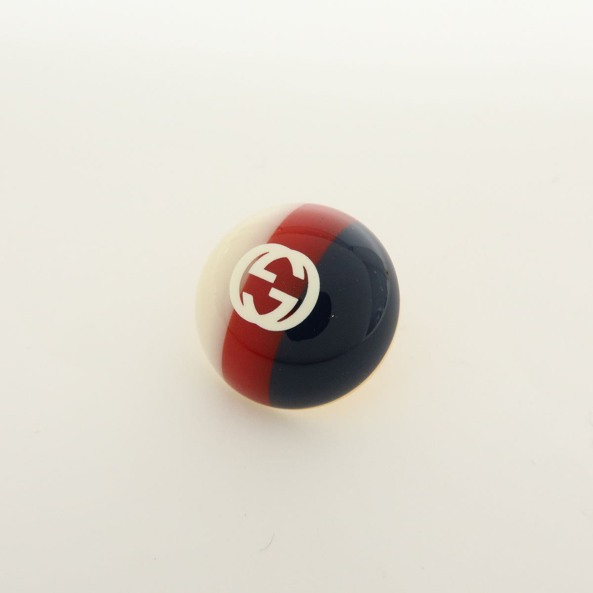 GUCCI Interlocking G Plastic Metal Earrings Blue Red White Gold