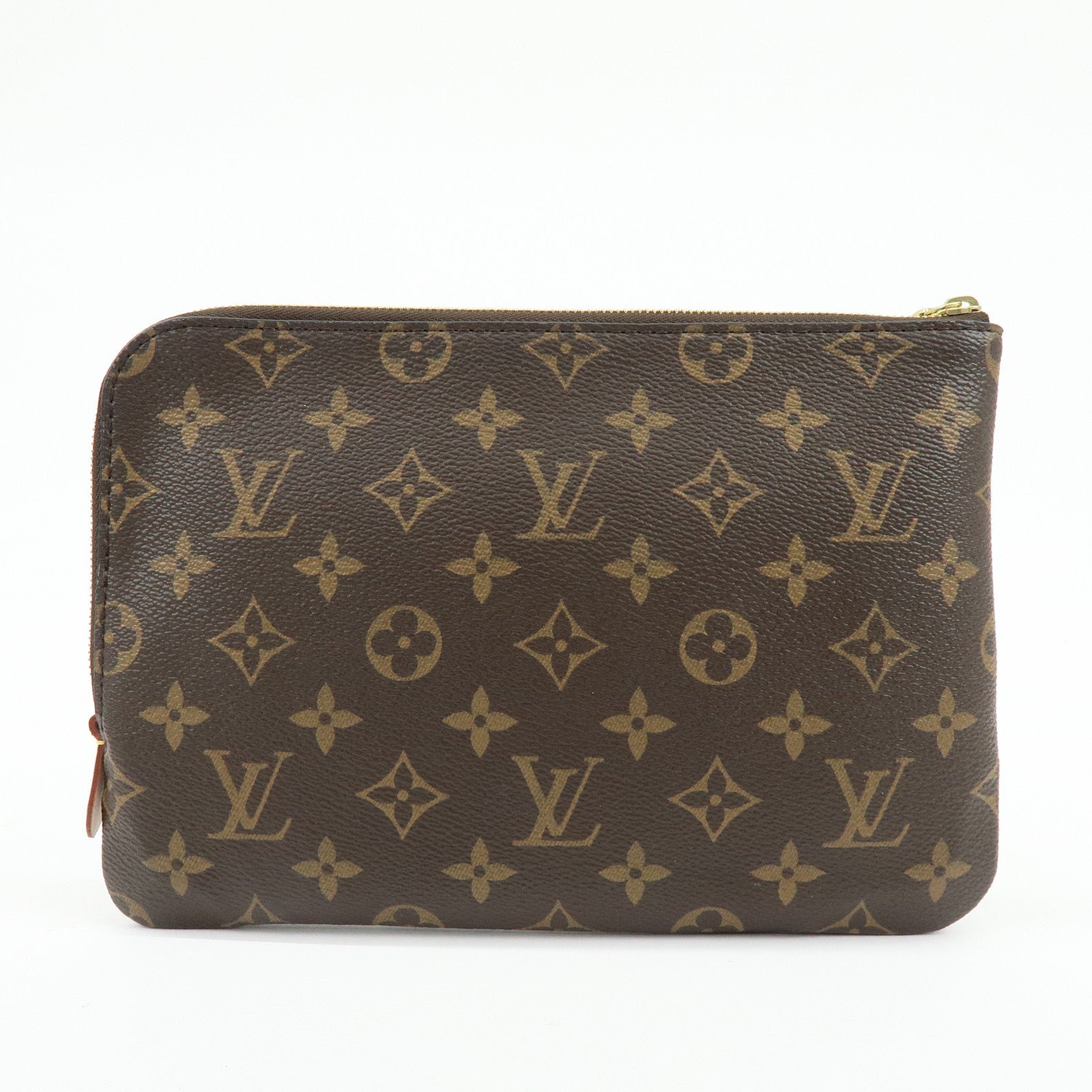 Louis Vuitton Etui Voyage PM Clutch Bag Pouch Brown M44500