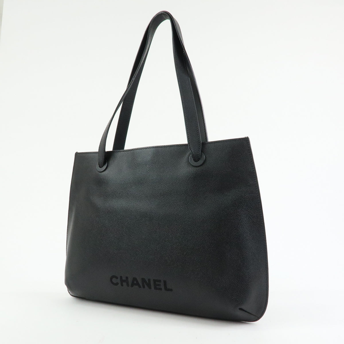 CHANEL Caviarskin Shoulder Bag Tote Bag Hand Bag Black