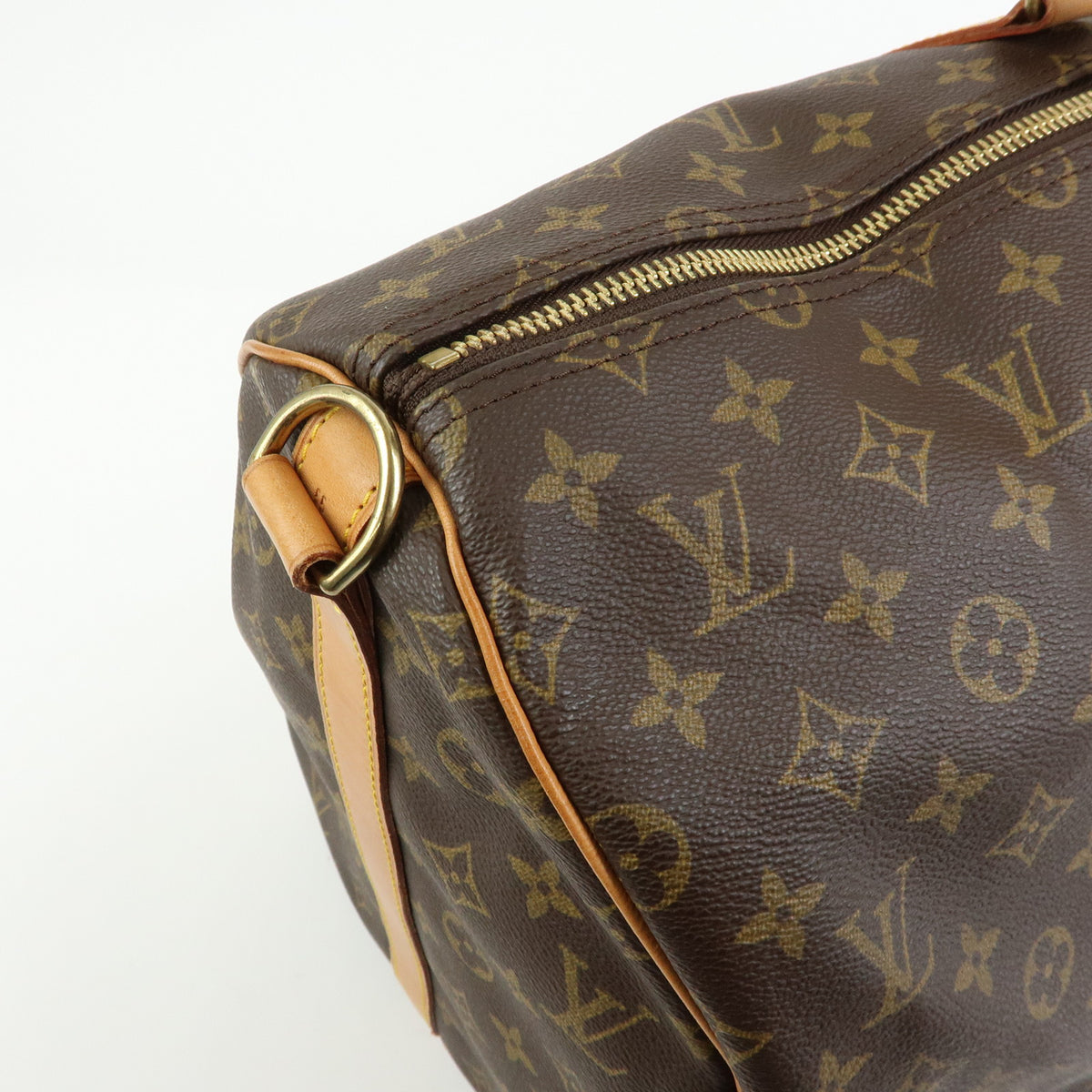 Louis Vuitton Keep All Bandouliere 55 Boston Bag Brown M41414