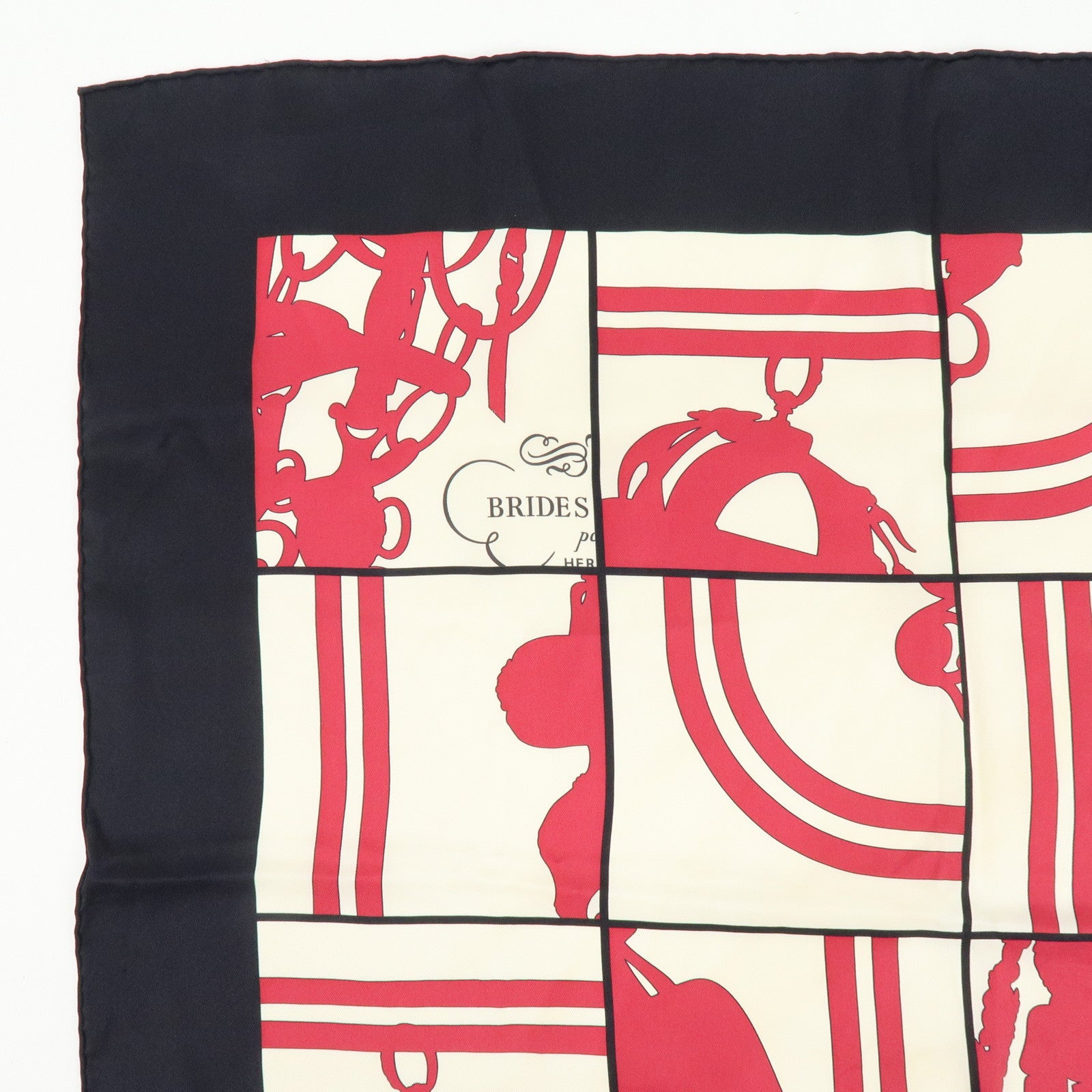 HERMES Carre 70 Lot of 2 Silk 100% Scarf Brides de gala/A.M.CASSANDRE