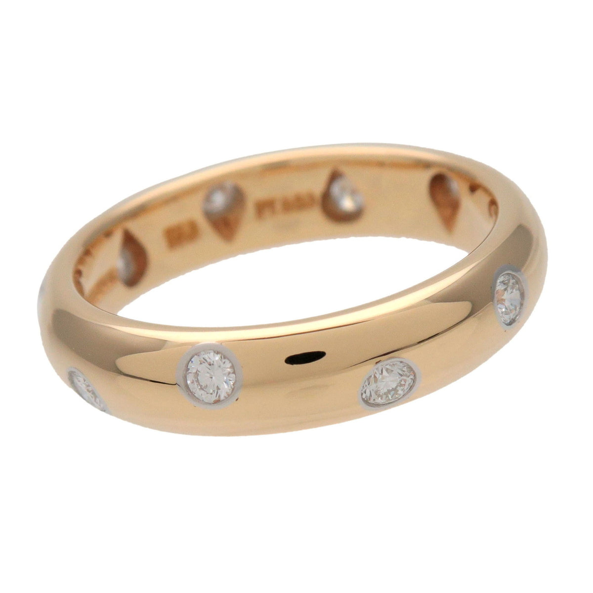 Tiffany&Co Dots 10P Diamond Ring K18 750YG US5 EU49 HK10