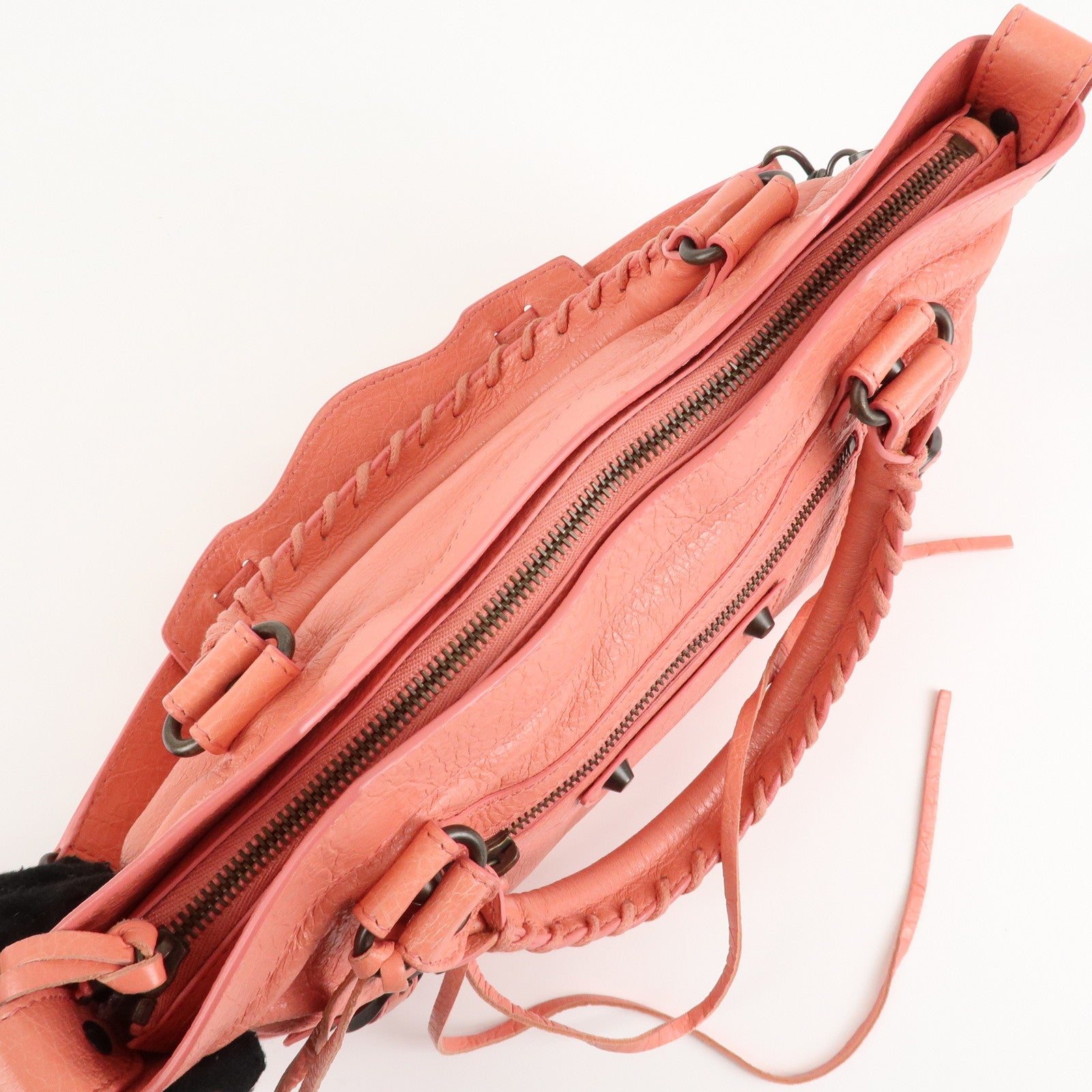 BALENCIAGA The First Leather 2Way Bag Shoulder Bag Pink 103208 Used