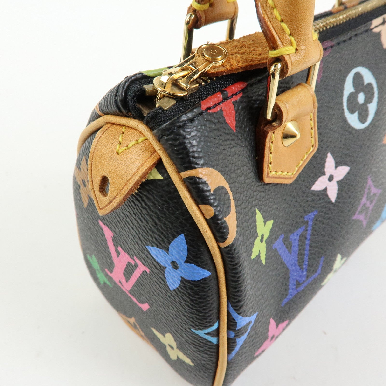 Louis Vuitton Monogram Multicolor Mini Speedy Mini Bag Noir M92644