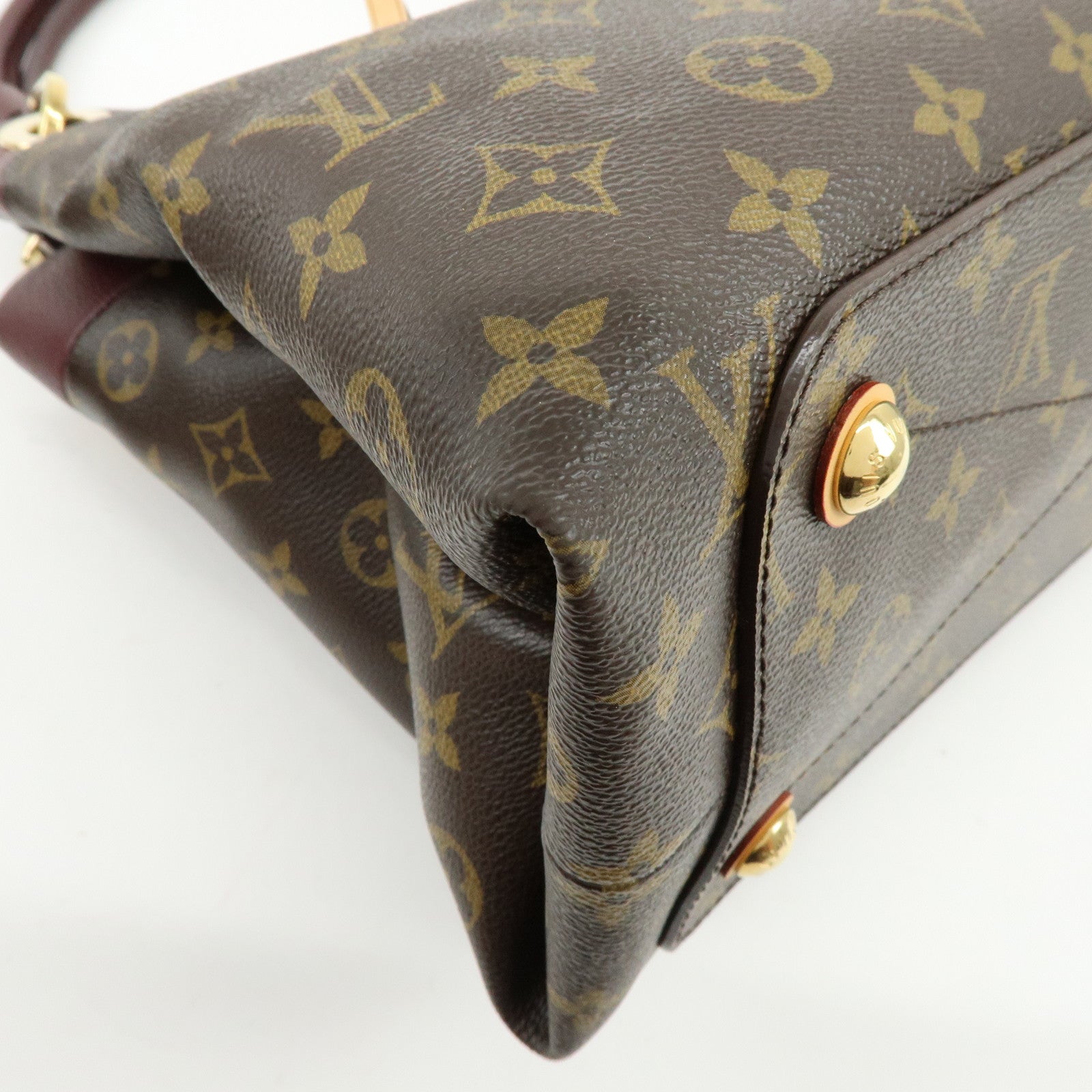 Louis Vuitton Monogram Olympe Canvas Hand Bag Shoulder Bag Brown M40579