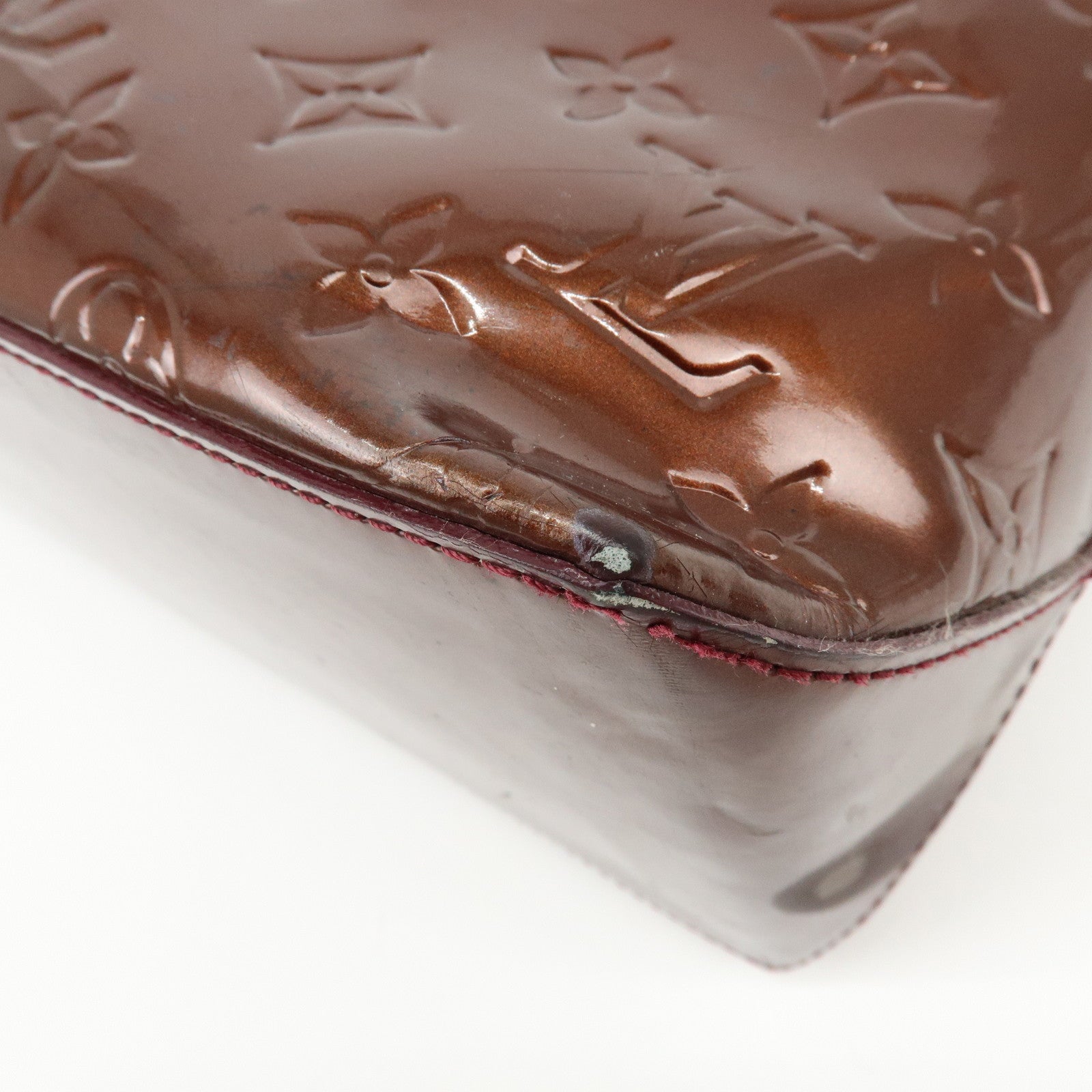 Louis Vuitton Monogram Vernis Wilshire MM Tote Bag Hand Bag M91646