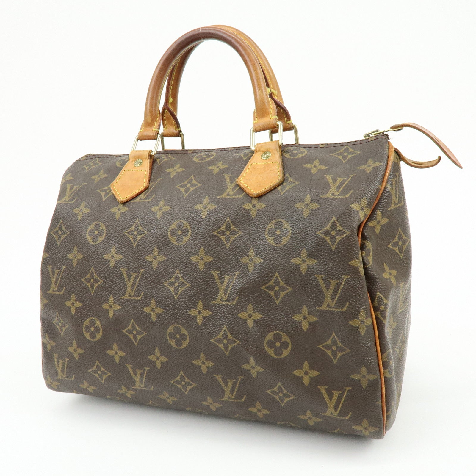 Louis Vuitton Monogram Speedy 30 Boston Bag Hand Bag Brown M41108