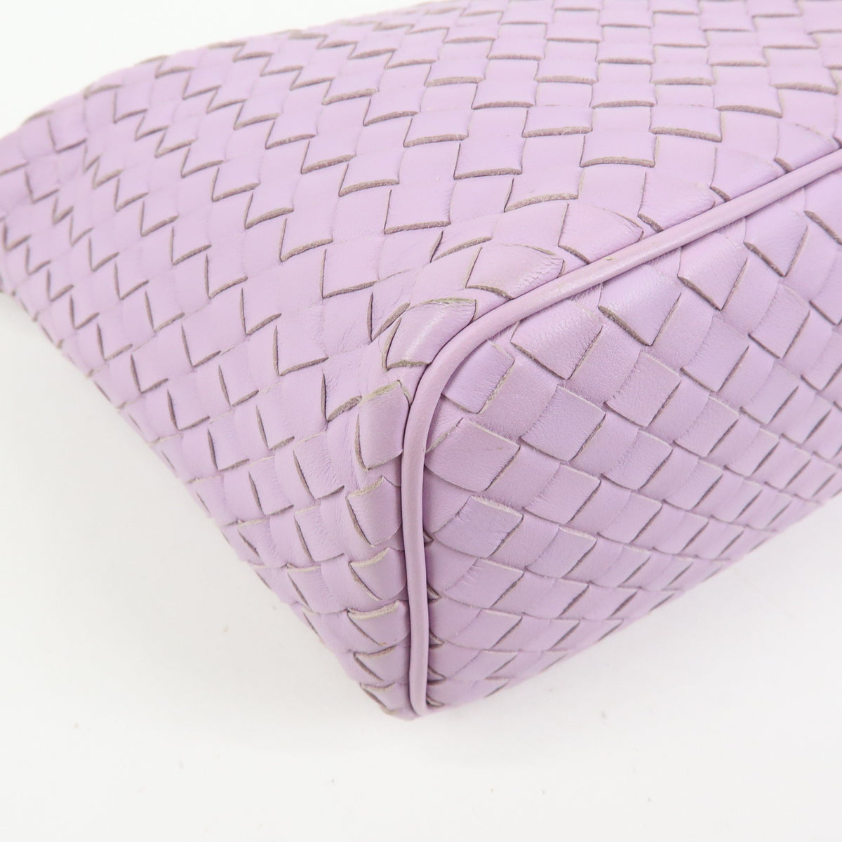 BOTTEGA VENETA Intrecciato Leather Shoulder Bag Lavender 239988