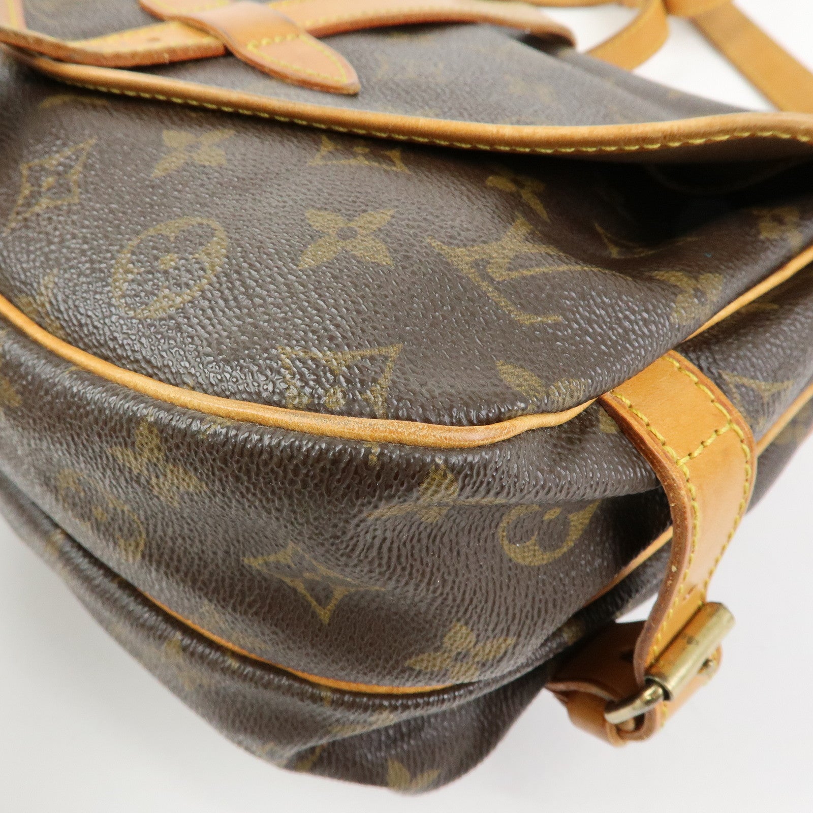 Louis Vuitton Monogram Saumur 30 Canvas Shoulder Bag Brown M42256