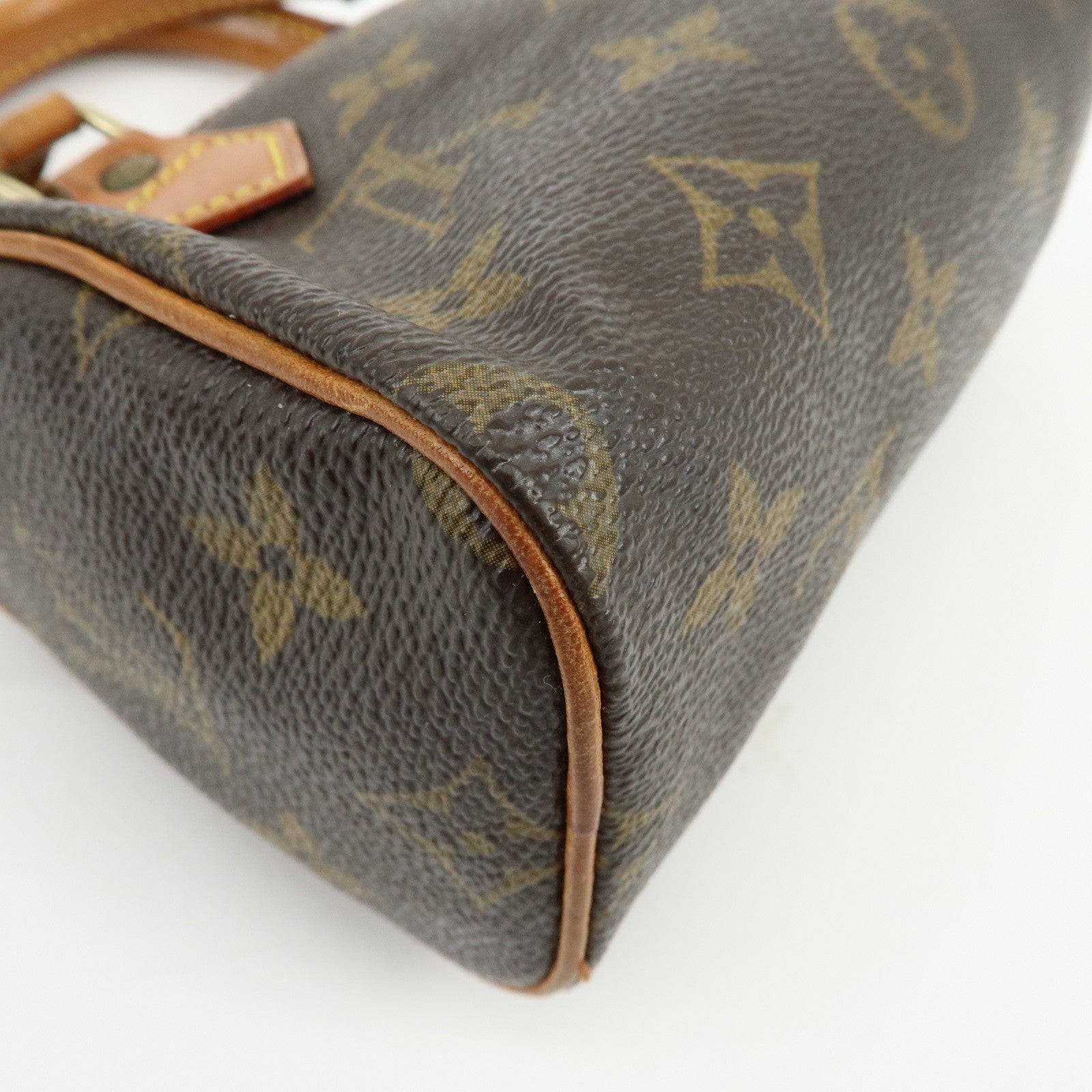 Louis Vuitton Monogram Canvas Mini Speedy Hand Bag & Strap M41534