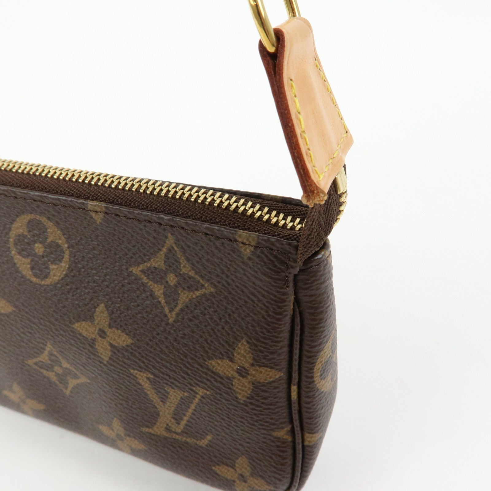 Louis Vuitton Monogram Mini Pochette Accessoires Hand Bag M58009