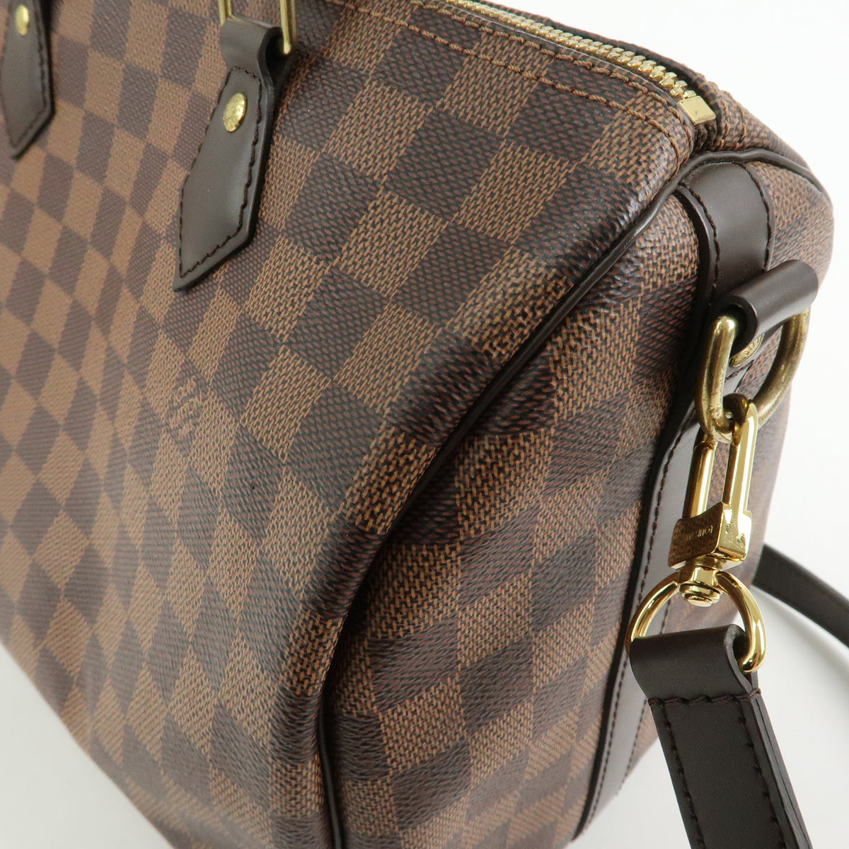 Louis Vuitton Damier Speedy Bandouliere 30 Boston Bag Brown N41367