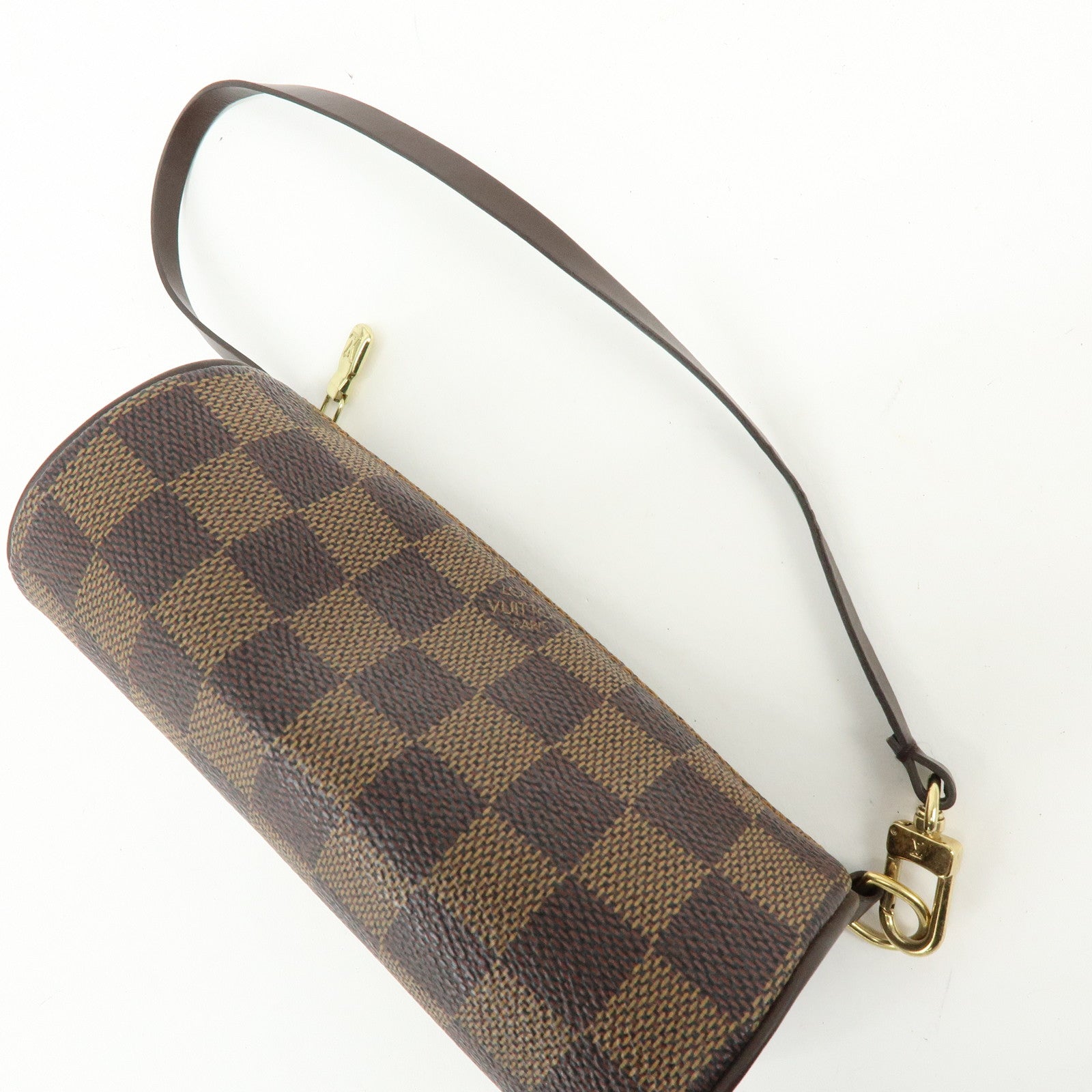 Louis Vuitton Damier Ebene Mini Pouch for Papillon Bag Brown