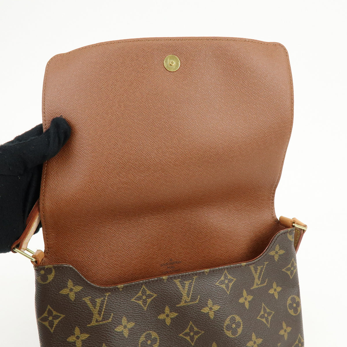 Louis Vuitton Monogram Musette Tango Short Shoulder Bag Brown M51257