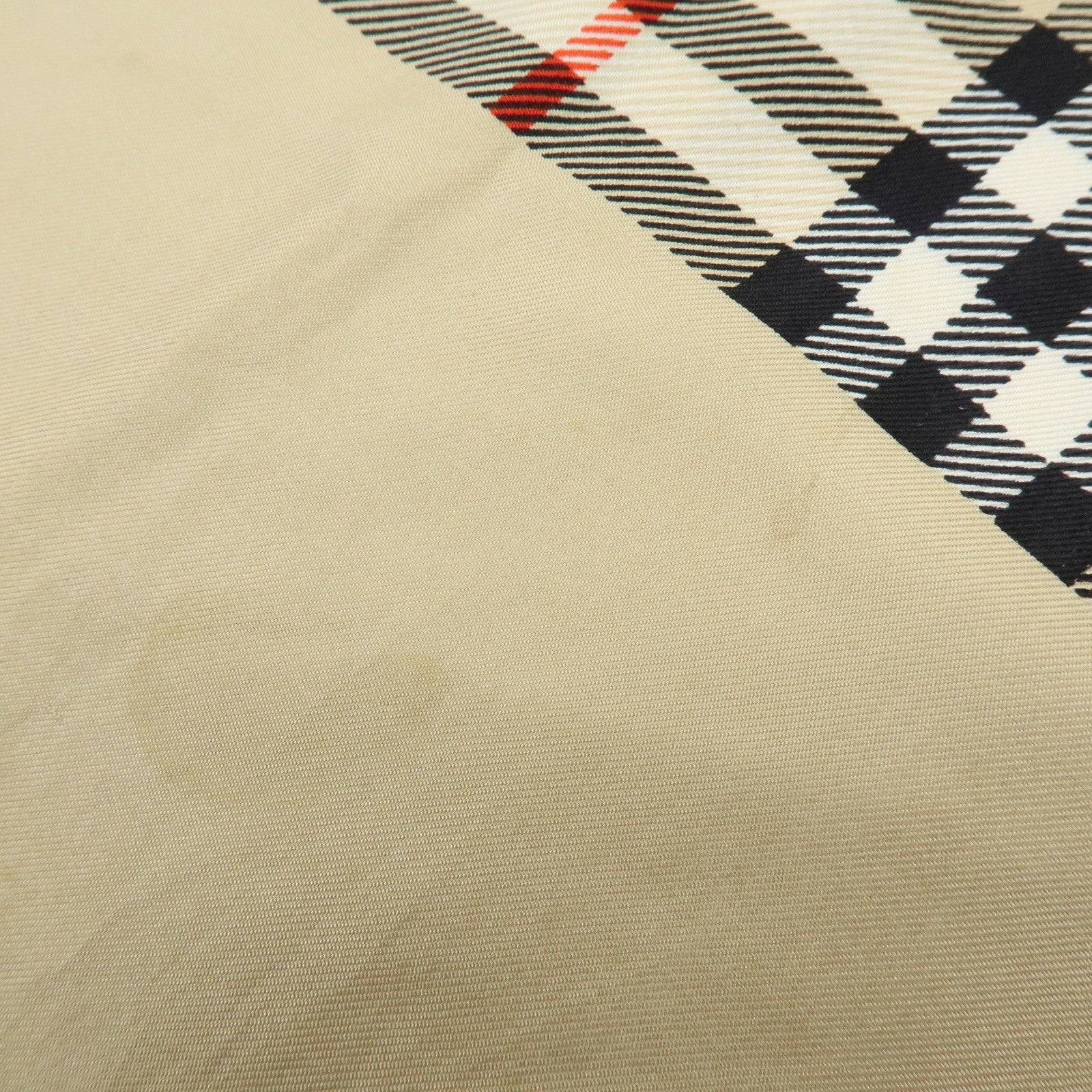 BURBERRY Set of 3 Nova Plaid Silk 100% Scarf Beige Ivory
