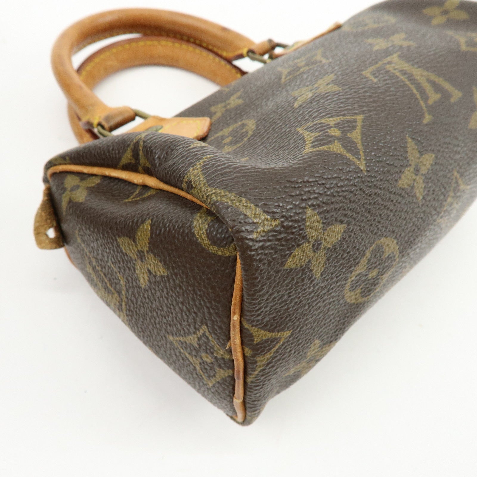Louis Vuitton Monogram Mini Speedy Hand Bag and Strap Brown M41534 Lot