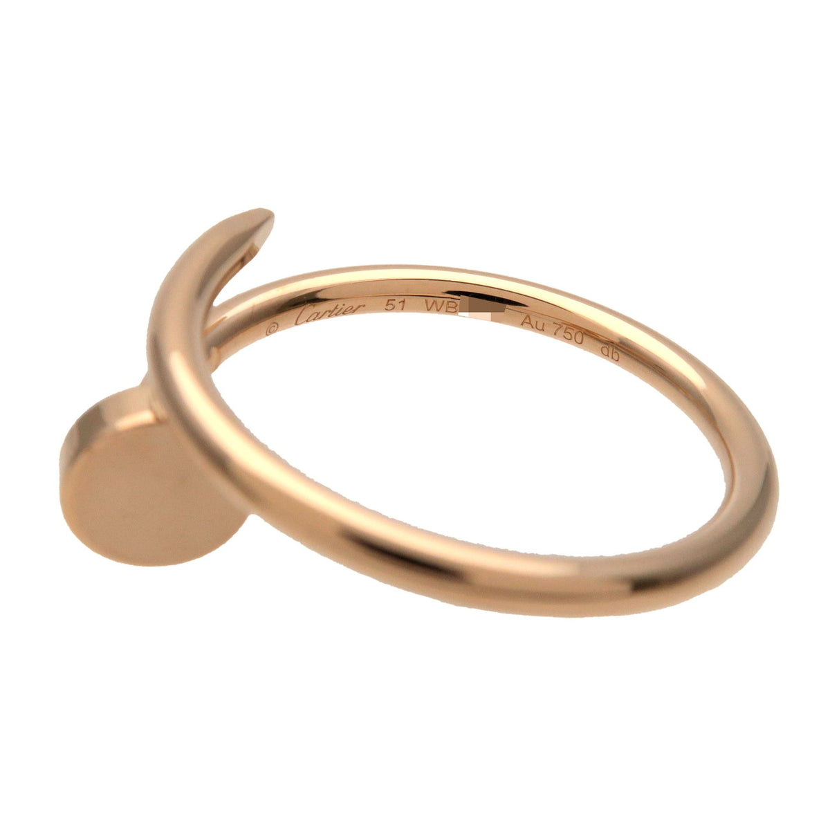 Cartier Juste un Clou Ring K18 750YG SM #51 US6.5 EU52 HK13 B4094800