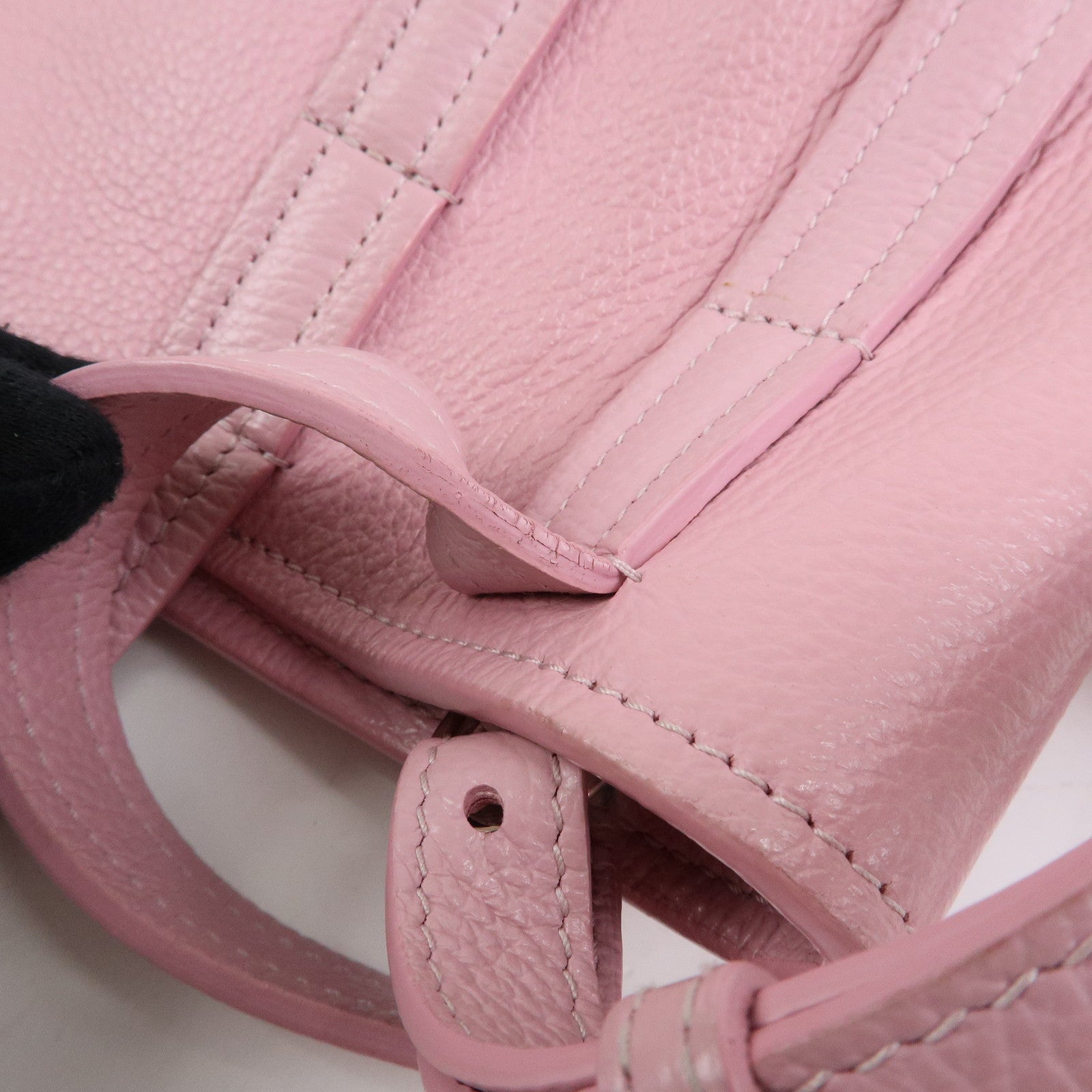 BALENCIAGA Leather EVERYDAY XS 2Way bag Hand Bag Shoulder Bag Pink