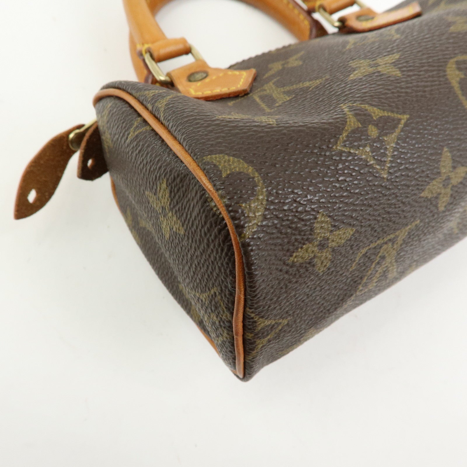Louis Vuitton Monogram Mini Speedy Hand Bag Brown M41534