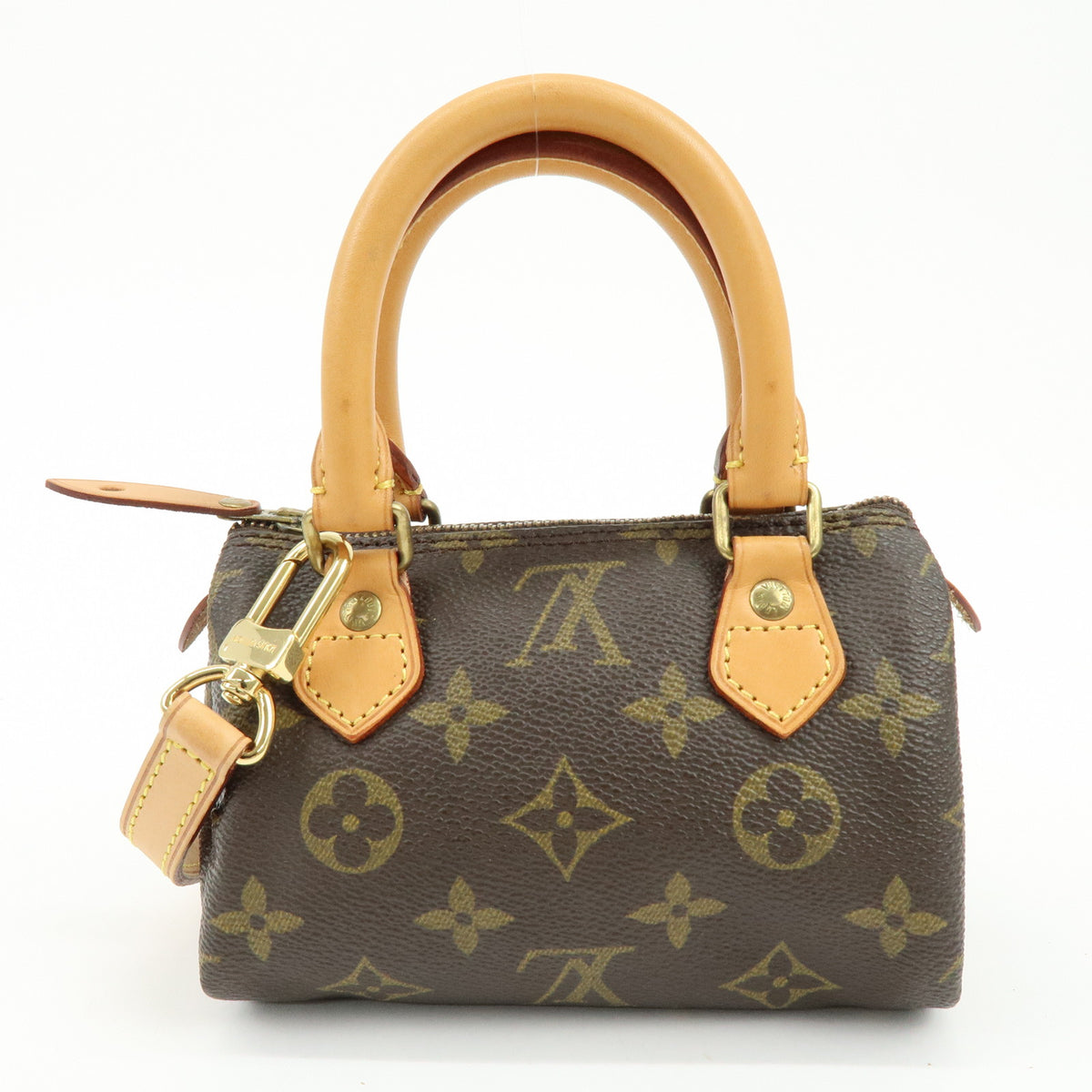 Louis Vuitton Monogram Mini Speedy Hand Bag and Strap M41534 J00109 Lot
