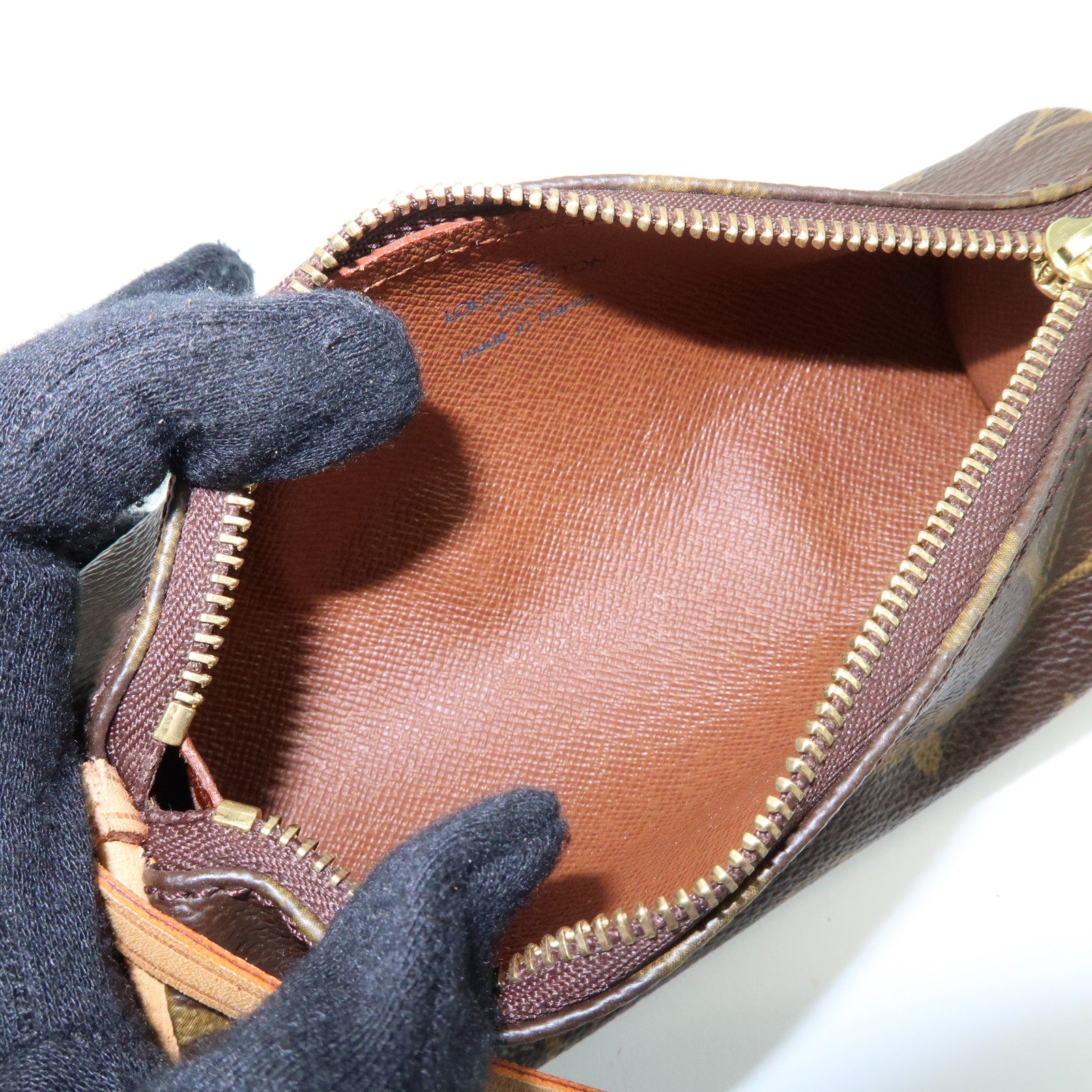 Louis Vuitton Monogram Canvas Mini Pouch for Papillon Bag Brown