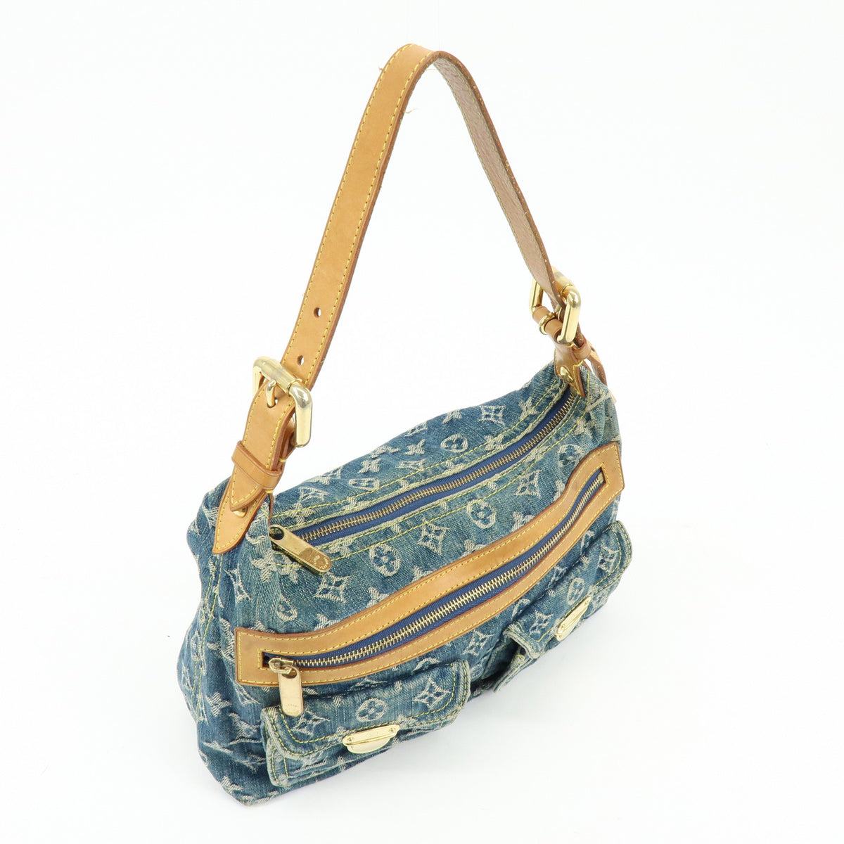 Louis Vuitton Monogram Denim Baggy PM 2Way Bag Shoulder Bag M95049