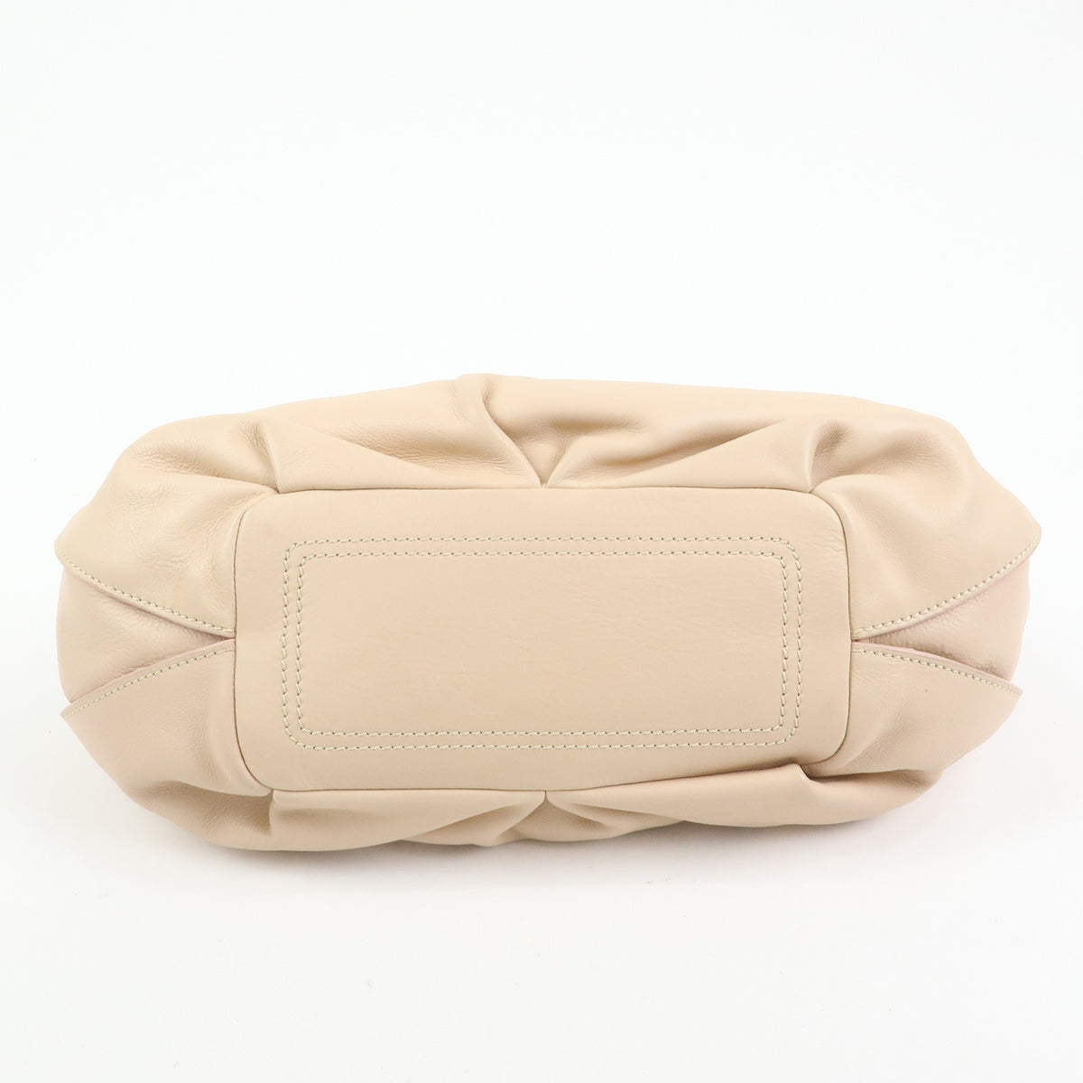 CELINE Bittersweet Leather Shoulder Bag Hand Bag Pink Beige
