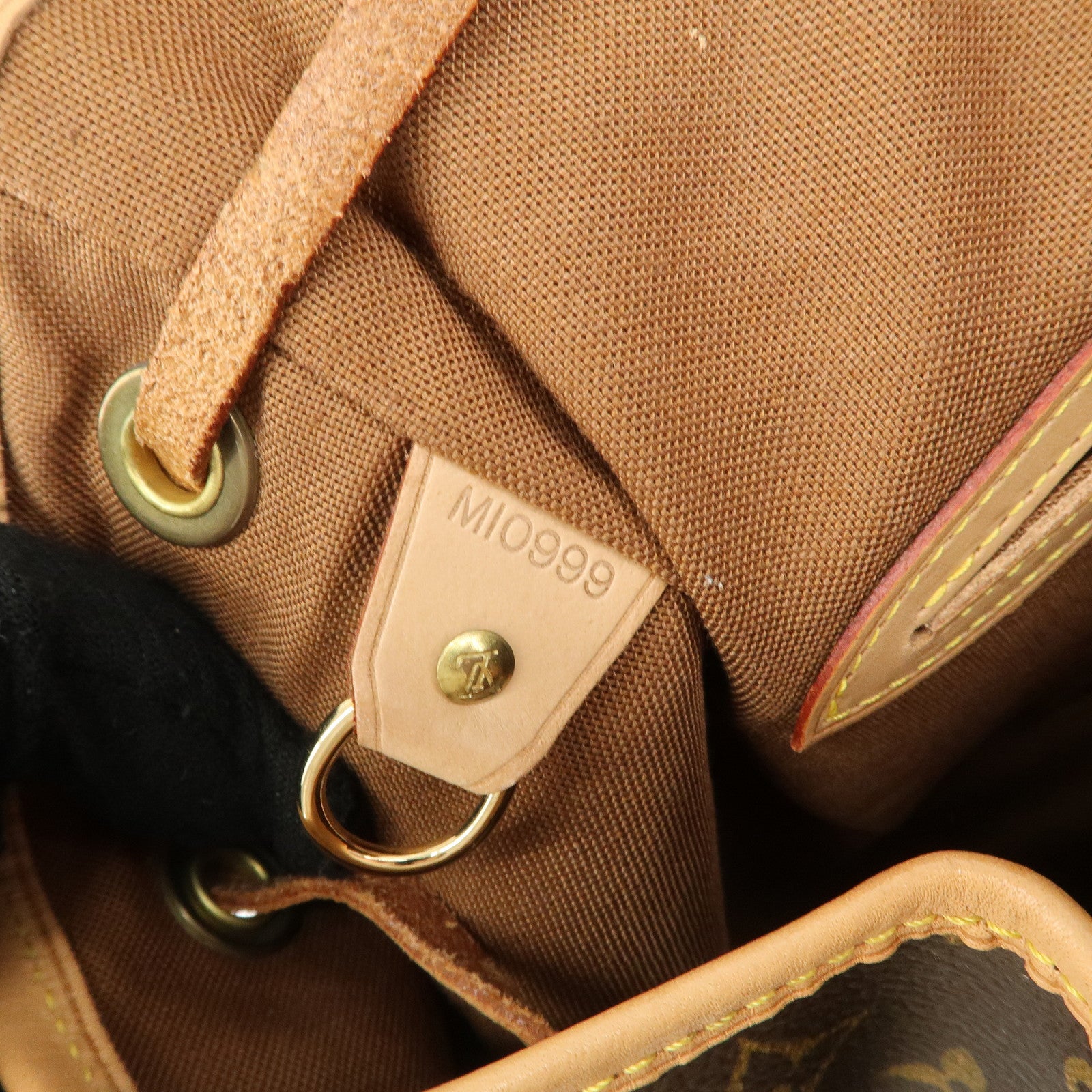 Louis Vuitton Monogram Montsouris GM Back Pack Brown M51135 Used