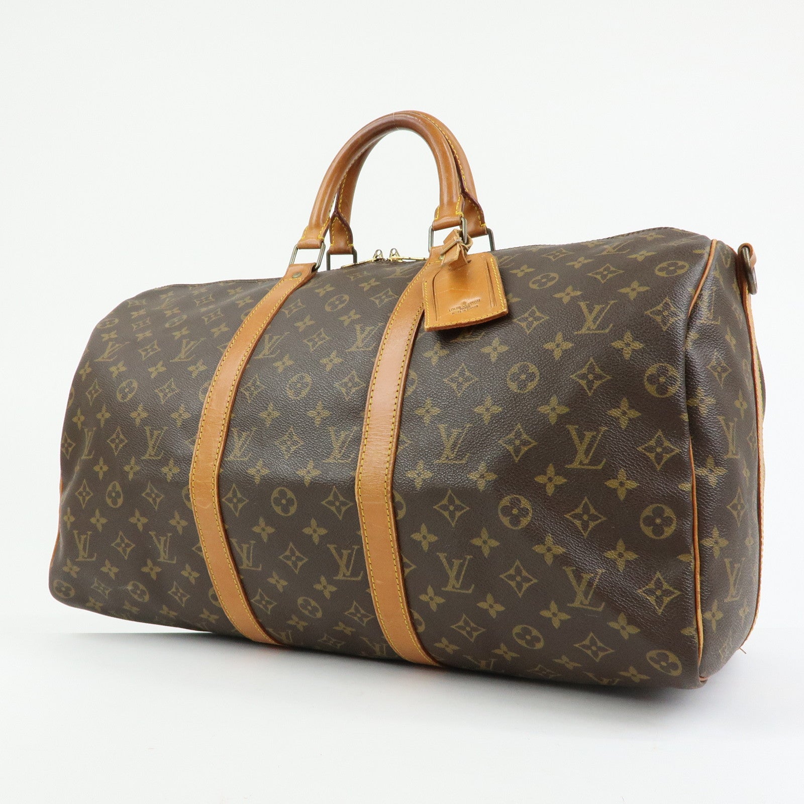 Louis Vuitton Monogram Keep All Bandouliere 50 Boston Bag M41416