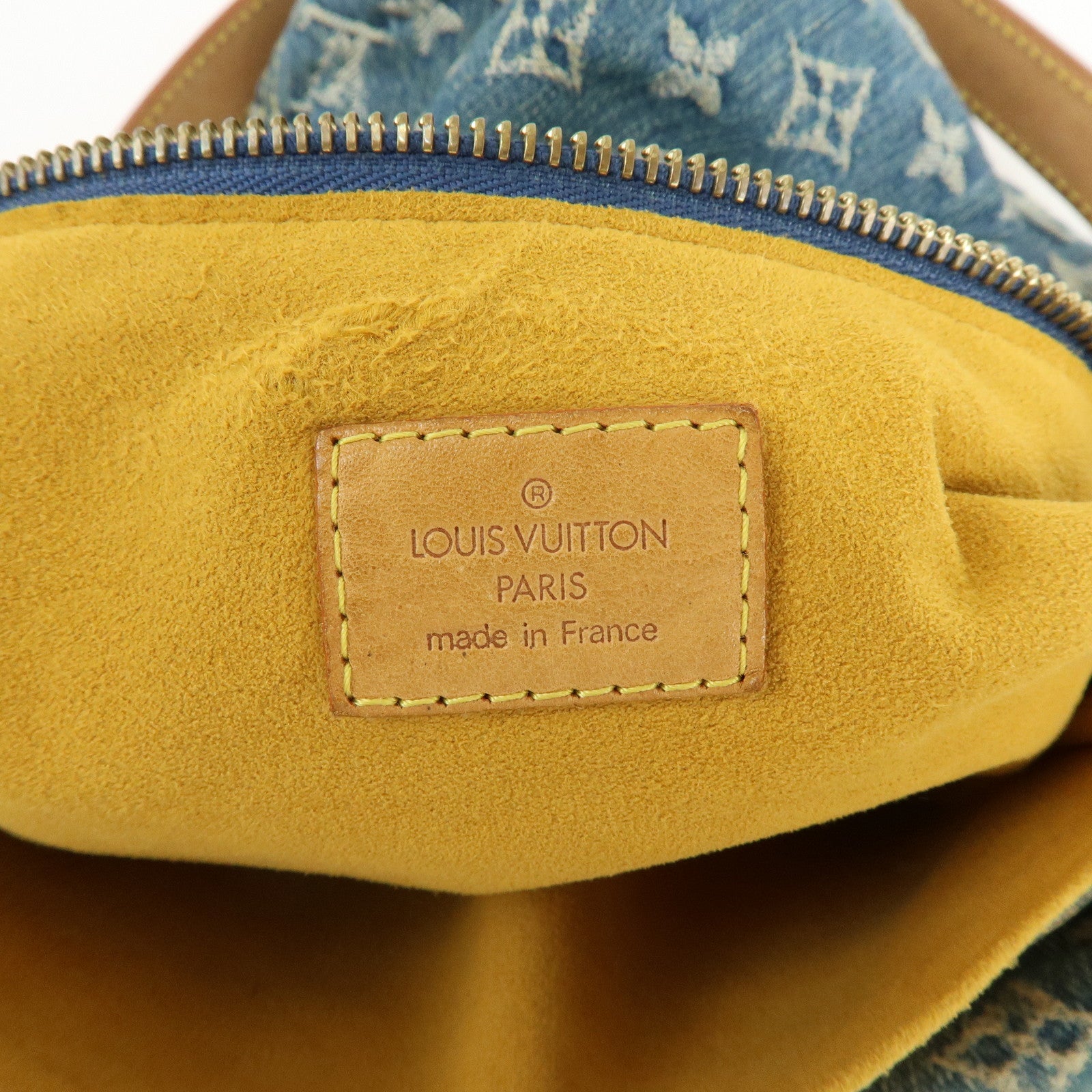 Louis Vuitton Monogram Denim Baggy GM Shoulder Bag Blue M95048