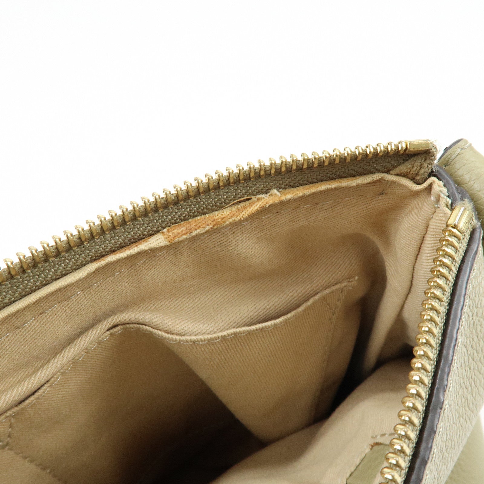 Chloe See by Chloe Joan Leather Suede 2Way Hand Bag Shoulder Bag Beige